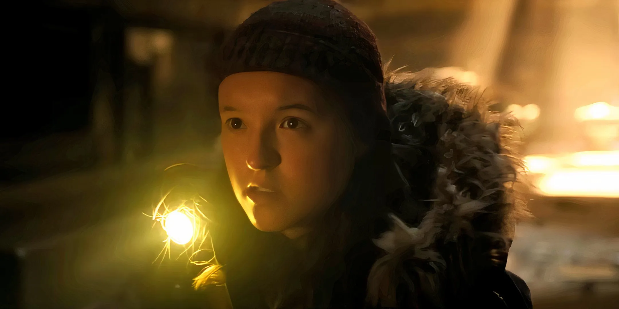 Ellie with a flashlight Ellie with a flashlight