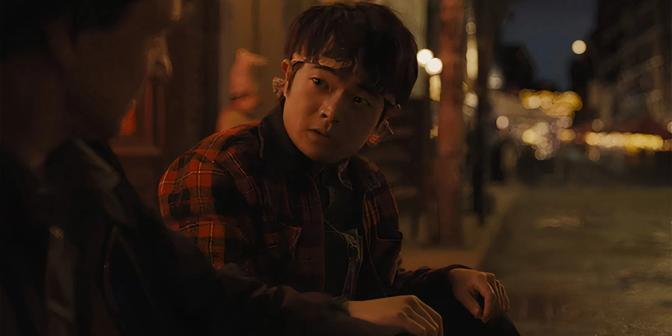 Li Fong wearing Miyagi's headband in Karate Kid: Legends Li Fong wearing Miyagi's headband in Karate Kid: Legends