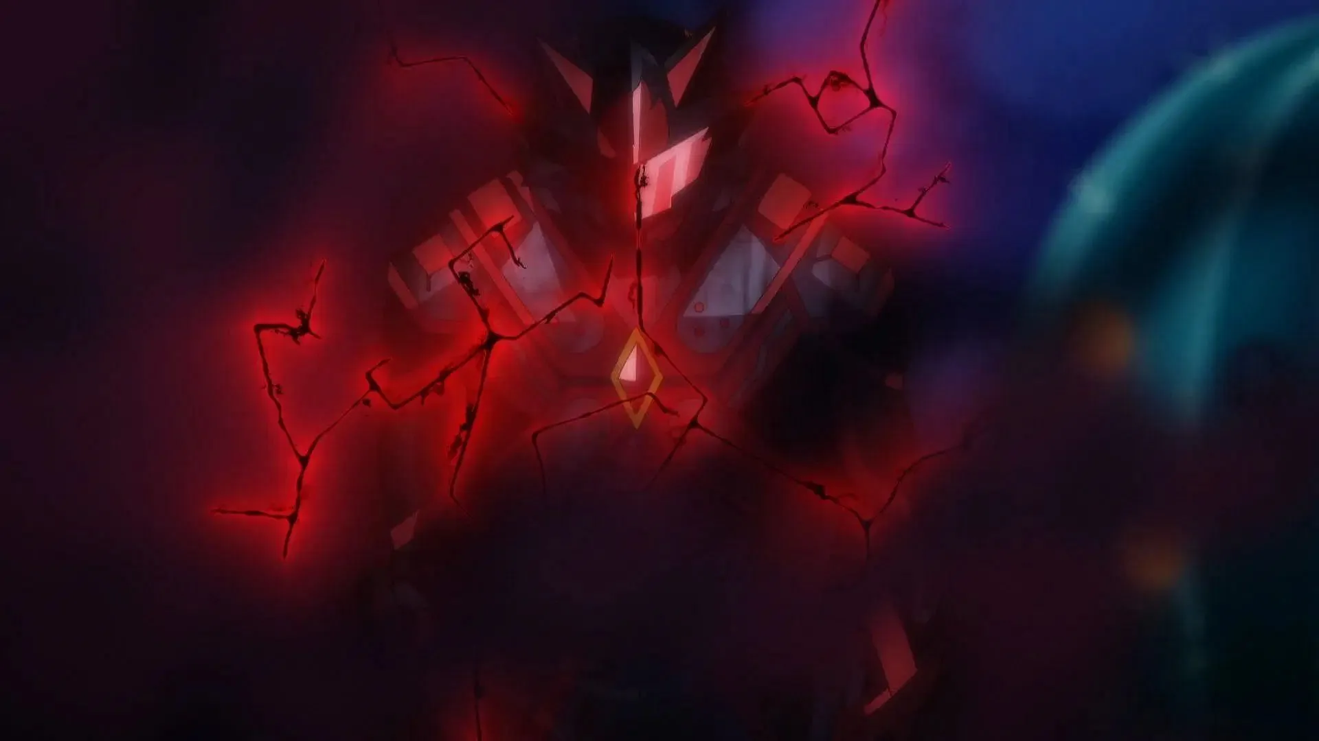 Red in his Kizuna Black form as shown in the anime (Image via Satelight)