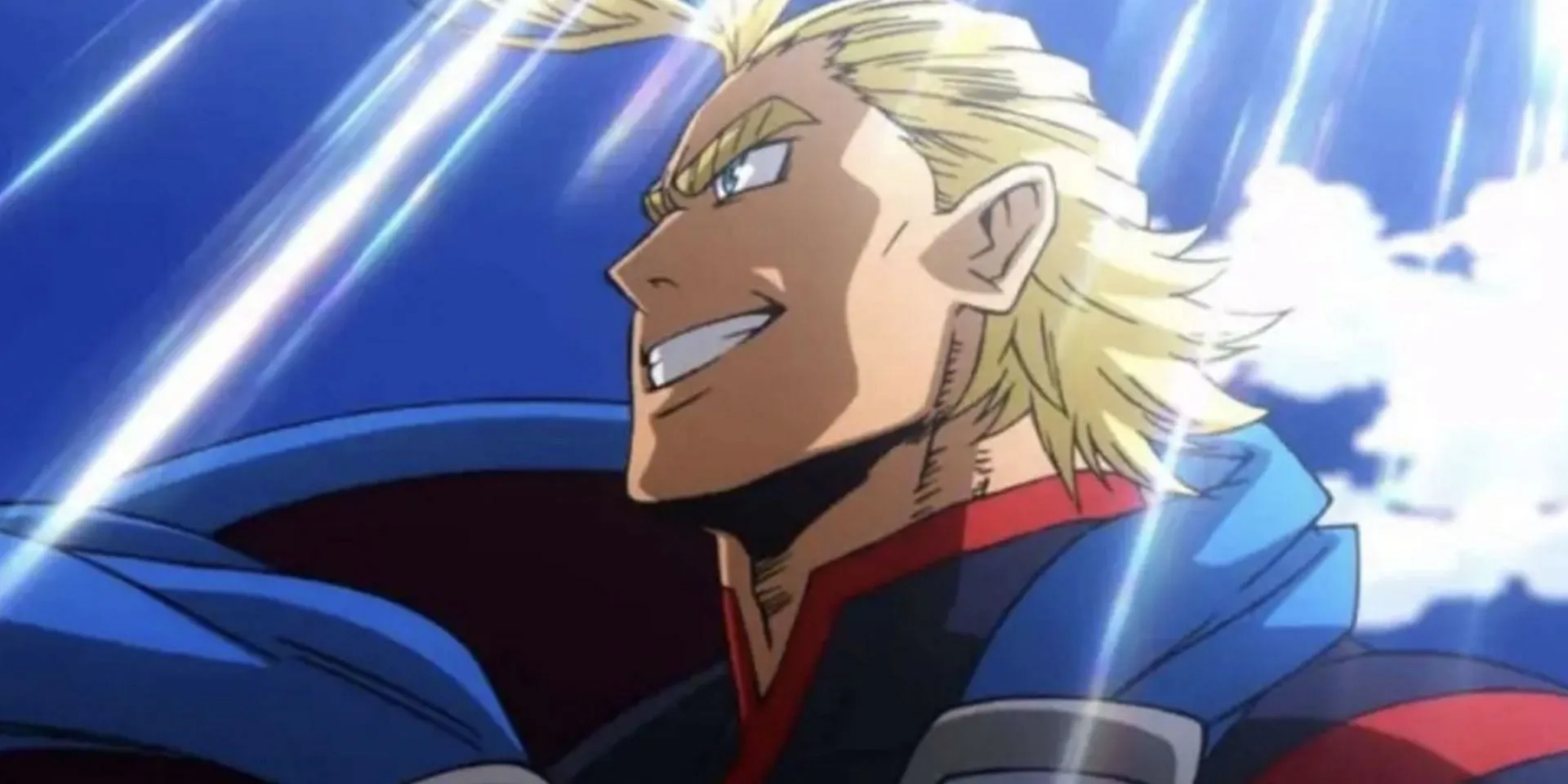 All Might as seen in anime (Image via Bones)
