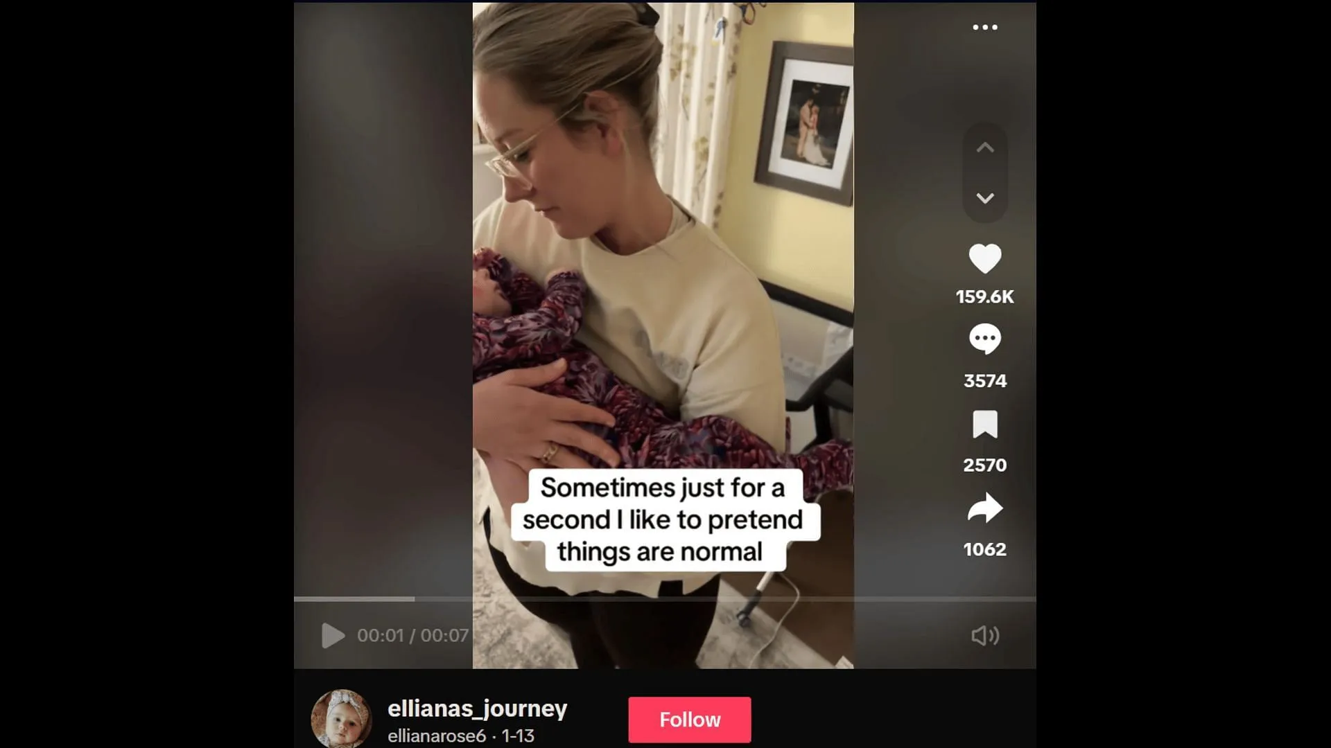 Elliana passed away from a rare skin disease on April 7, 2025. (Image via TikTok)