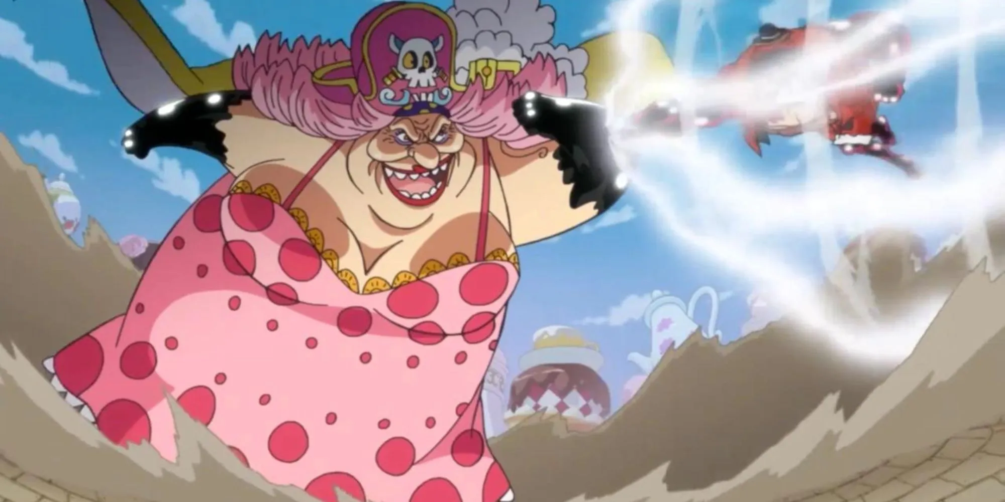 Big Mom clashes with Luffy Big Mom clashes with Luffy