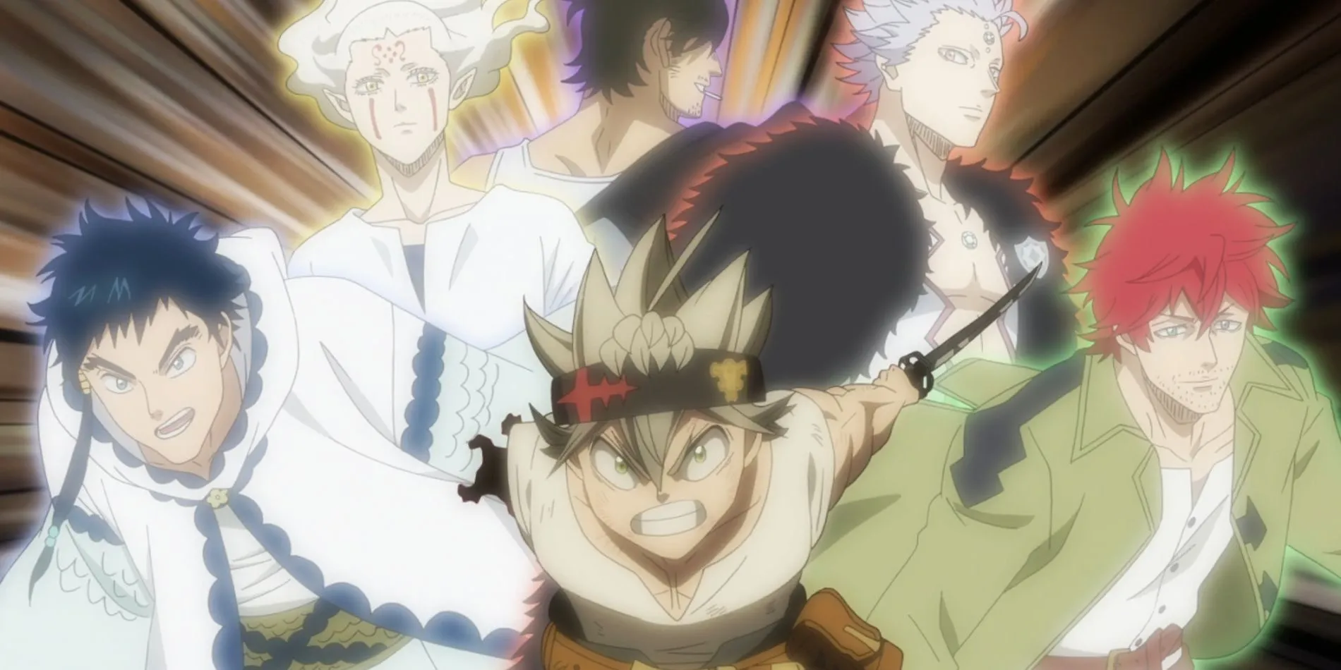 Asta with other fighters Asta with other fighters