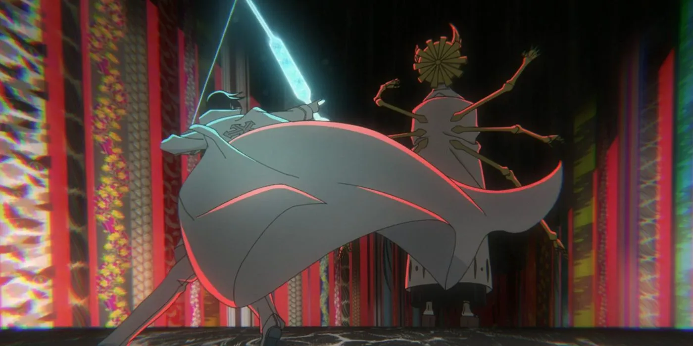 Uryu Ishida Behind Senjumaru Uryu Ishida Behind Senjumaru