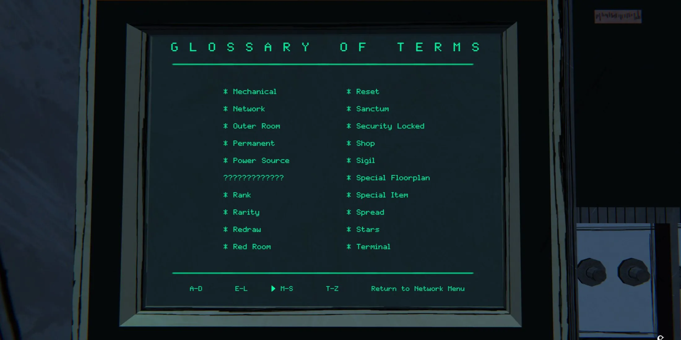 Blue Prince Glossary All Terms Definitions Terminal Access M-S Blue Prince Glossary All Terms Definitions Terminal Access M-S