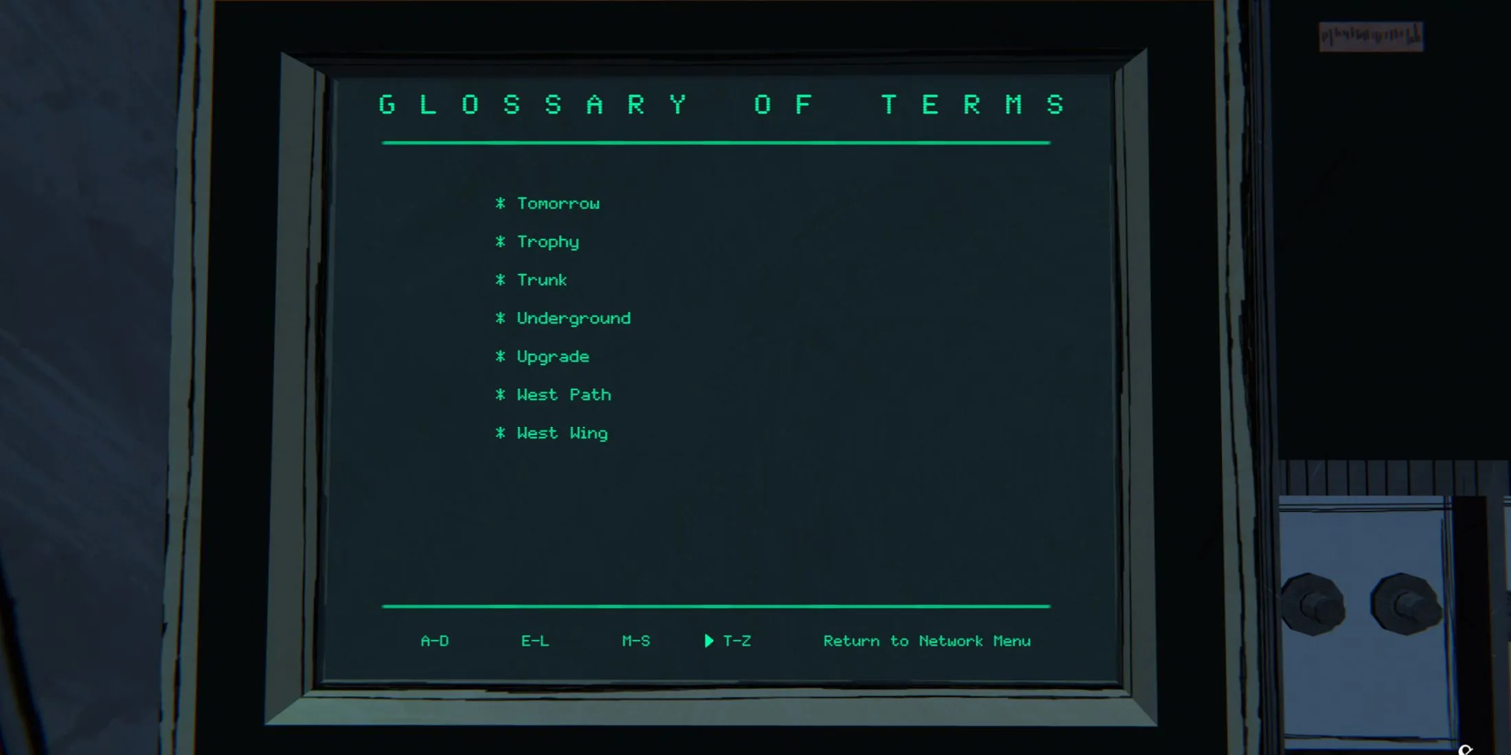 Blue Prince Glossary All Terms Definitions Terminal Access T-Z Blue Prince Glossary All Terms Definitions Terminal Access T-Z
