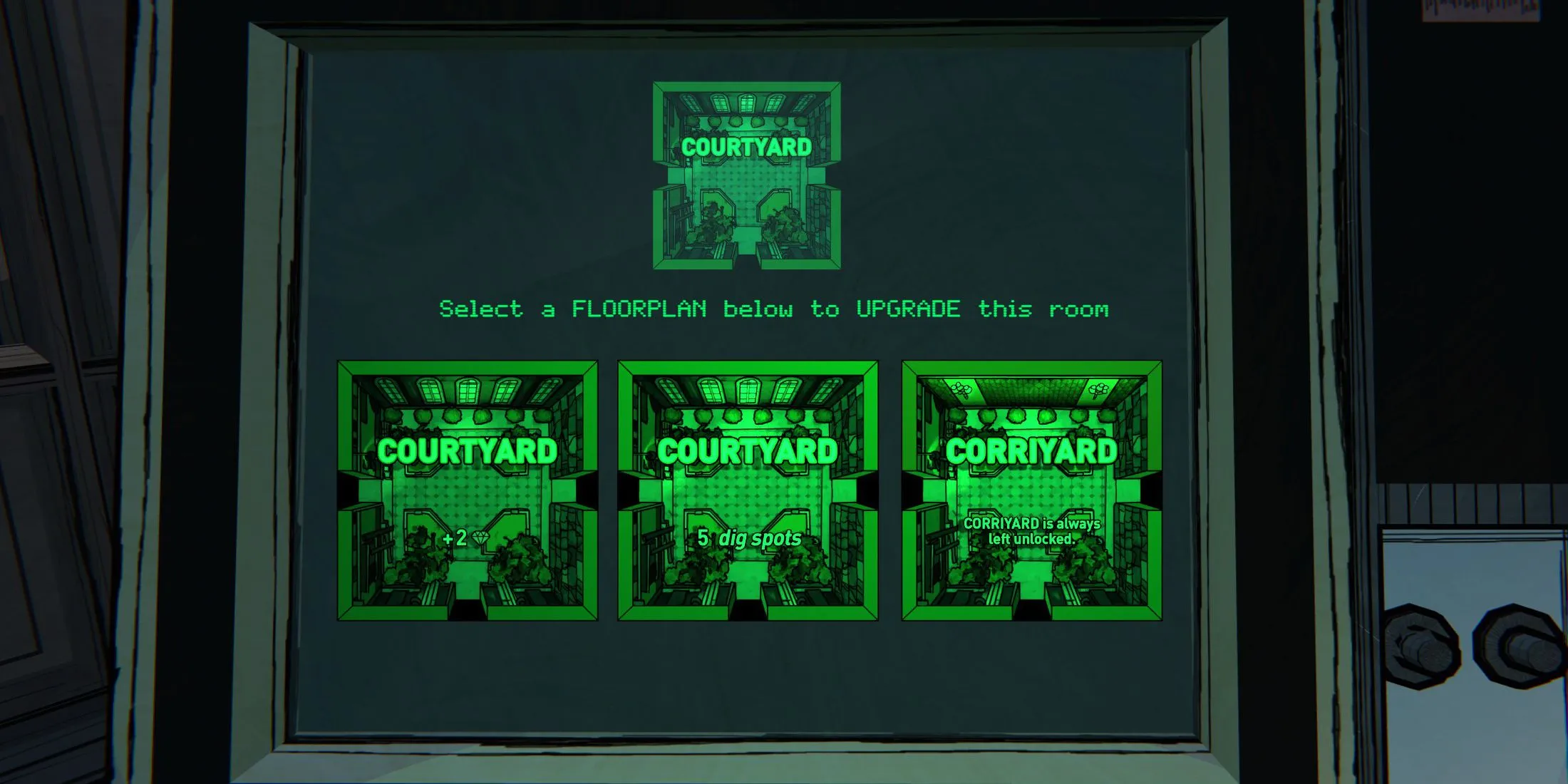 Courtyard Upgrade Options
