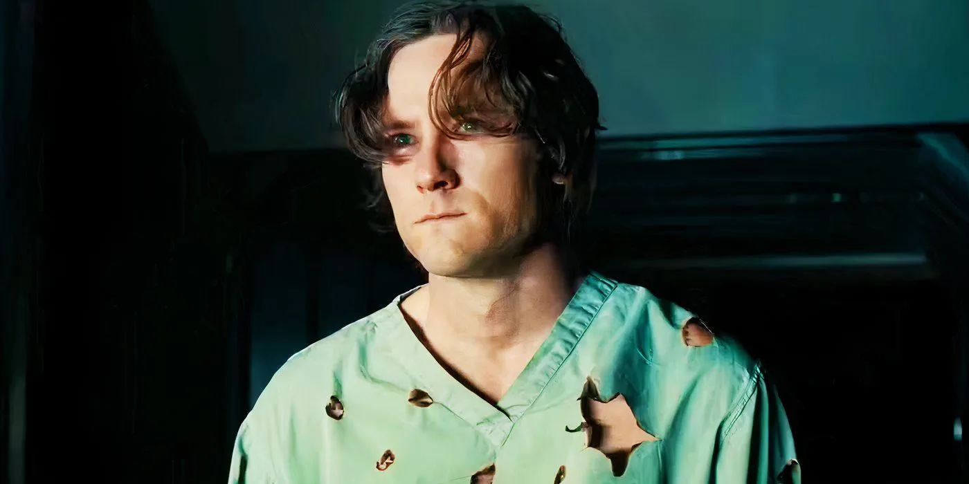 Bob with bullet holes in his shirt in Thunderbolts*