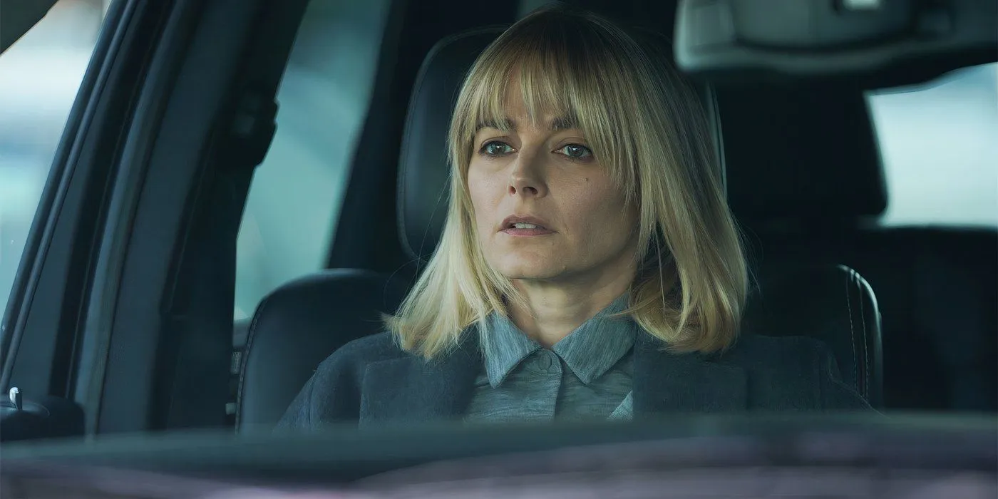 Bojana Novakovic sitting in the car in Chicago PD