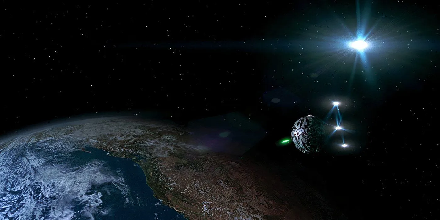 Borg Sphere over Earth