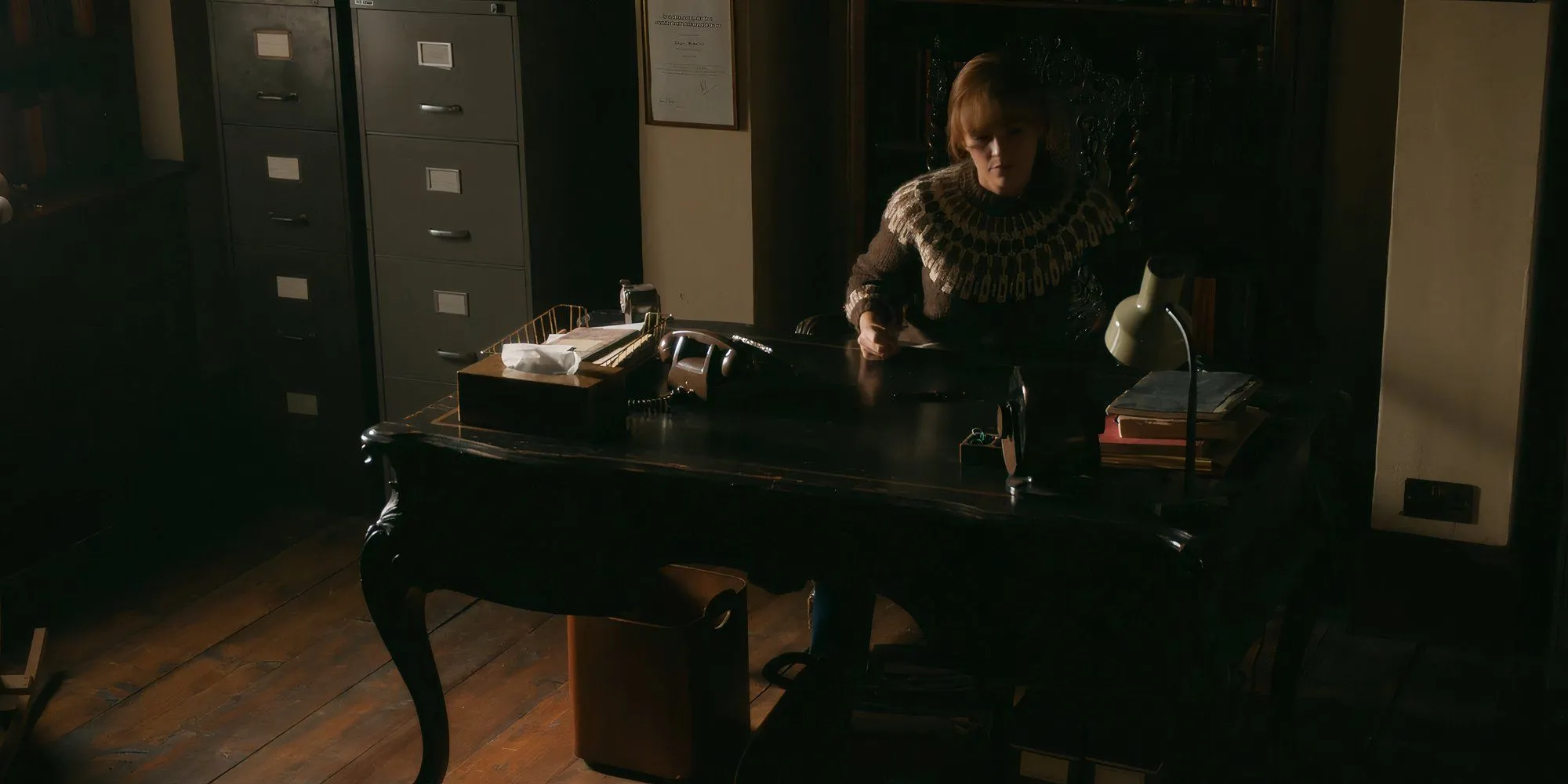 Brianna at a desk in Outlander Brianna at a desk in Outlander