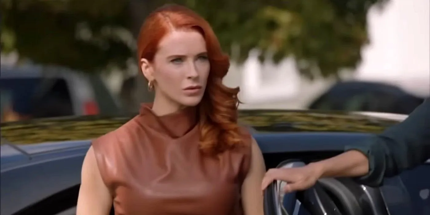 Bridget Regan as Monica Stevens in The Rookie season 6 finale Bridget Regan as Monica Stevens in The Rookie season 6 finale
