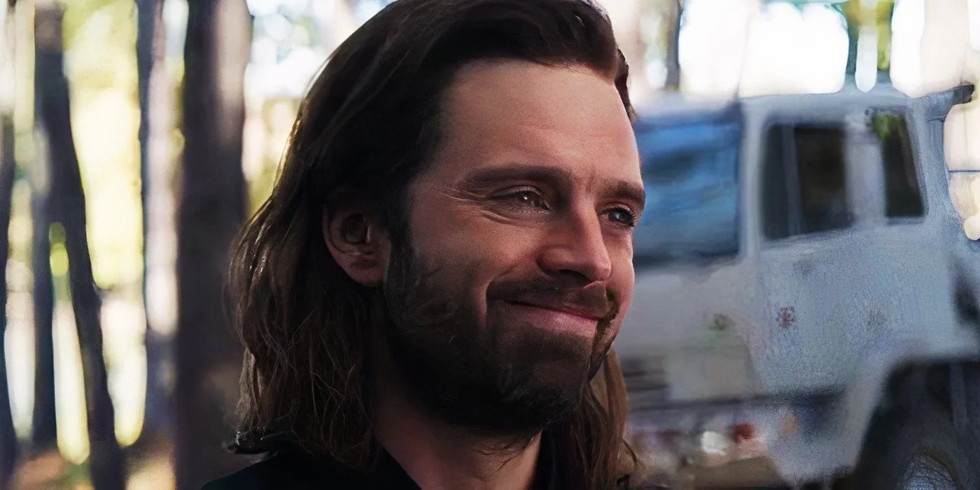 Bucky Barnes saying goodbye to Steve Rogers in Endgame
