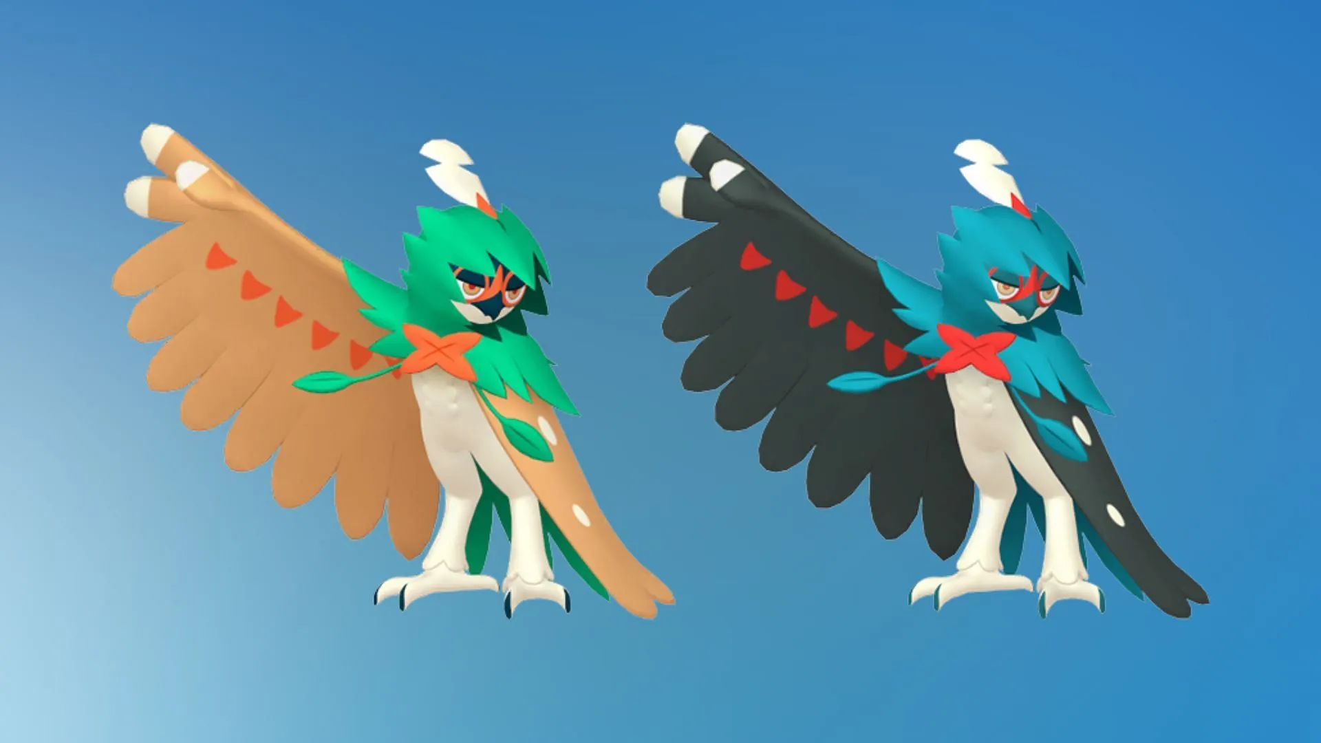 Shiny Decidueye comparison (Image via TPC) Shiny Decidueye comparison (Image via TPC)