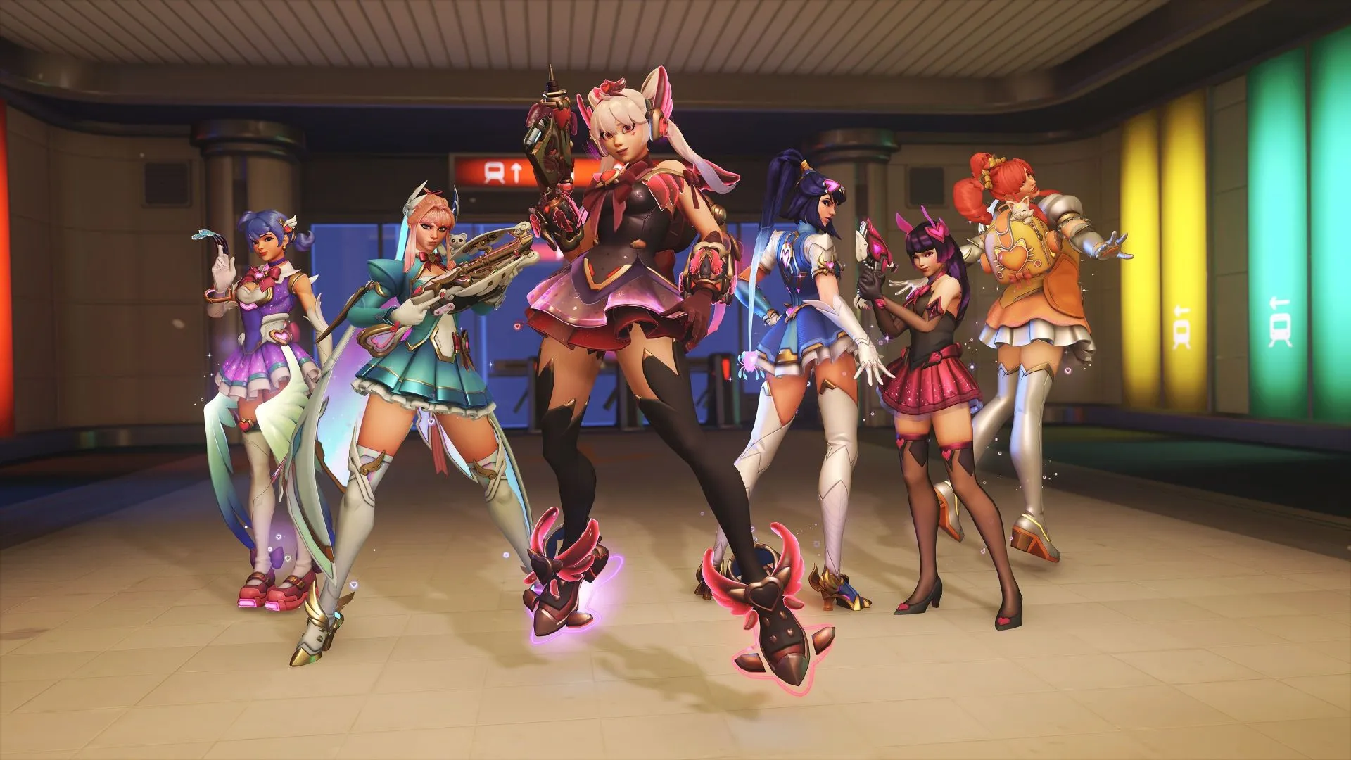 The Overwatch 2 Dokiwatch bundle skins (Image via Blizzard Entertainment) The Overwatch 2 Dokiwatch bundle skins (Image via Blizzard Entertainment)