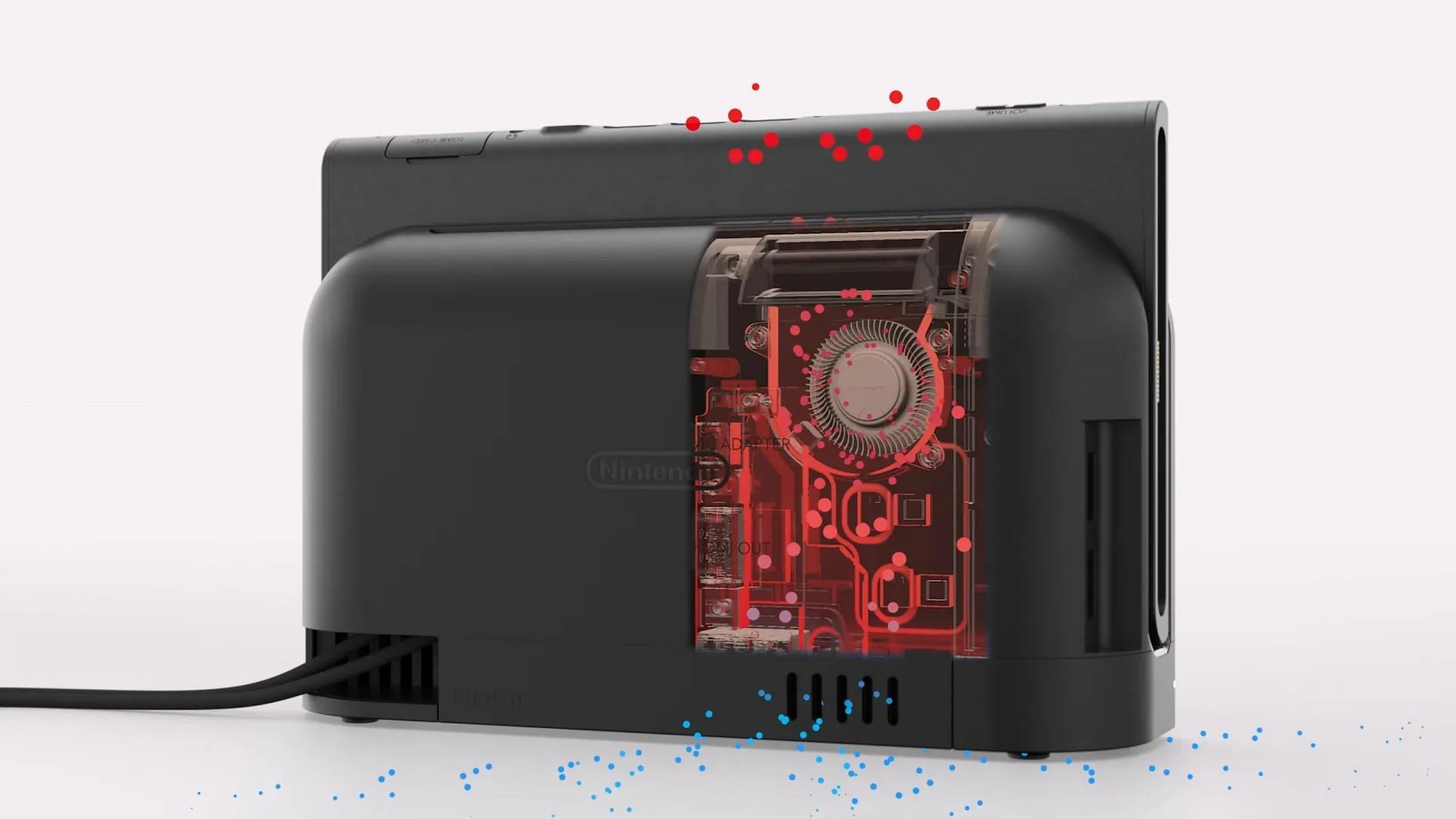 The Switch 2 dock features a dedicated fan for better cooling and higher performance (Image via Nintendo) The Switch 2 dock features a dedicated fan for better cooling and higher performance (Image via Nintendo)