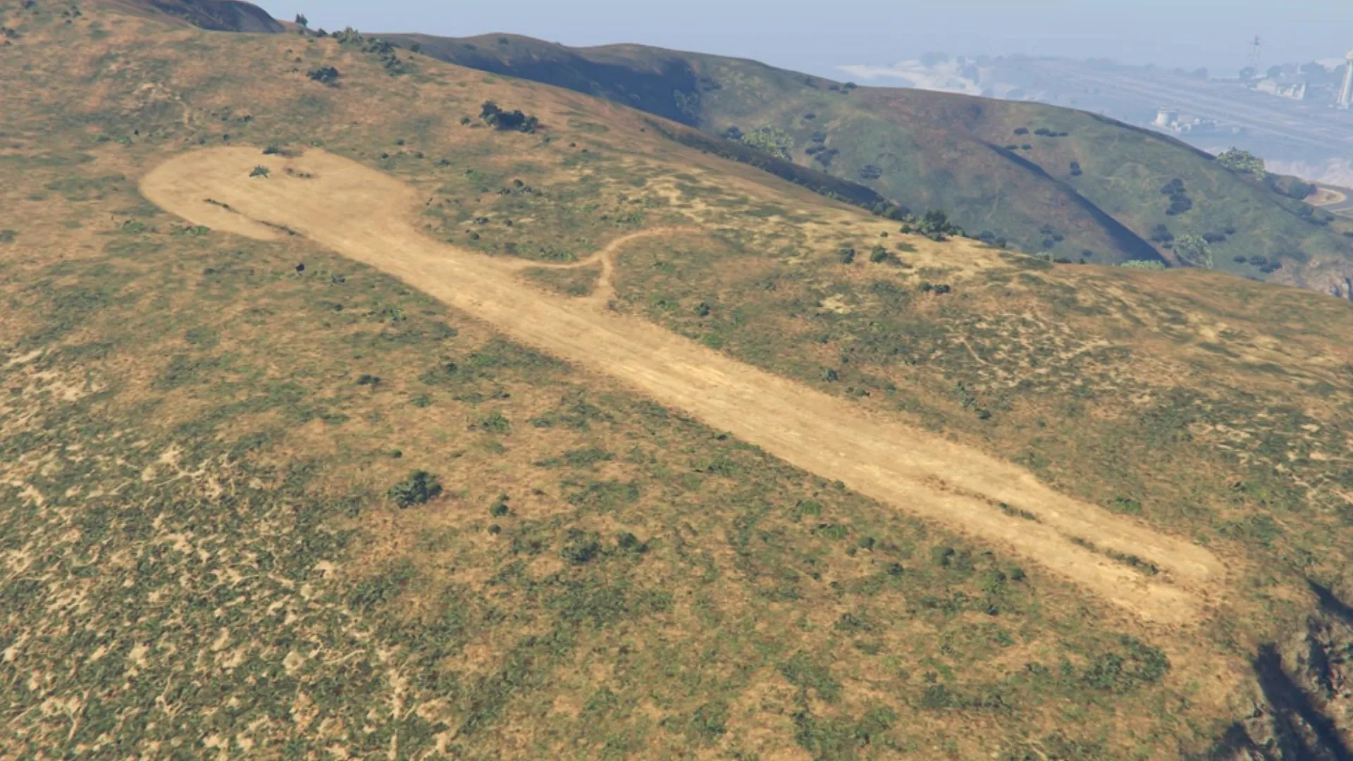 The underutilized Eberhard Munitions Airstrip