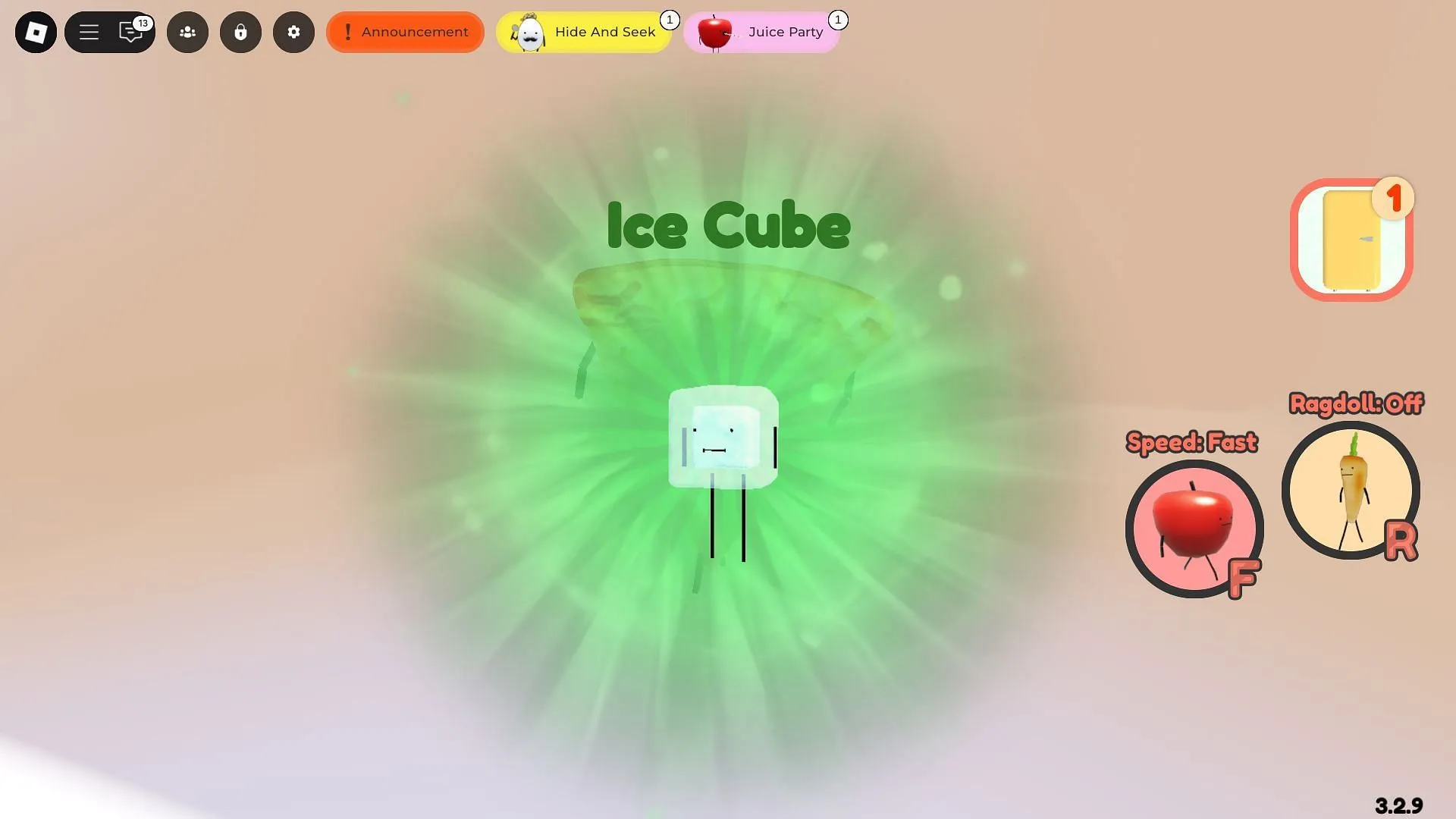 Unlocking the Ice Cube (Image via Roblox) Unlocking the Ice Cube (Image via Roblox)