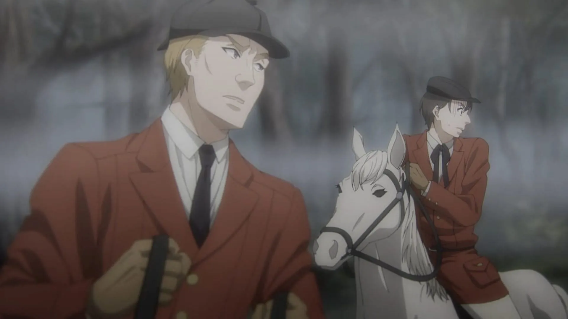 The two hunters in the episode (Image via Cloverworks)