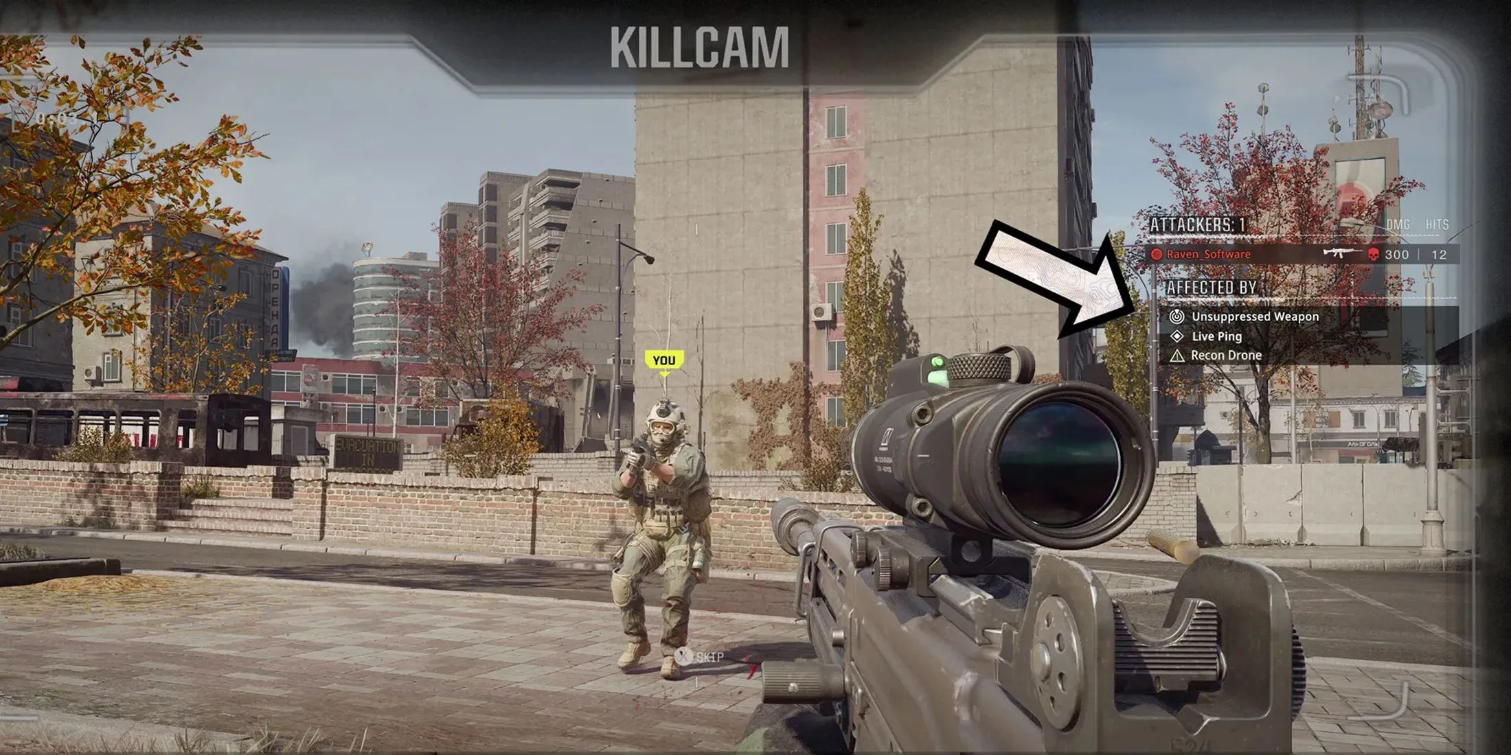 Detailed Death Recap Killcam in Call of Duty: Warzone