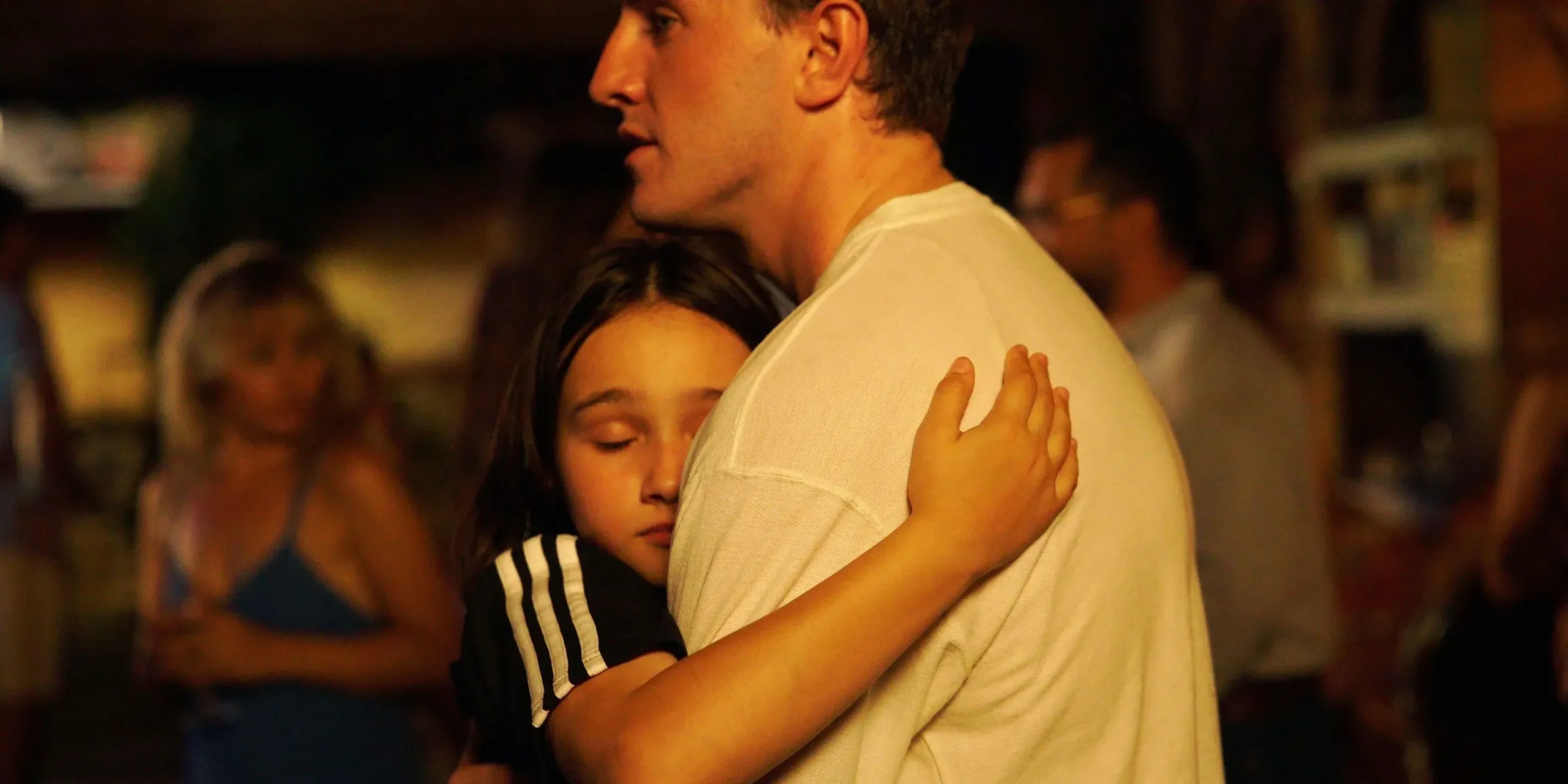 Calum and Sophie dance together in Aftersun Calum and Sophie dance together in Aftersun