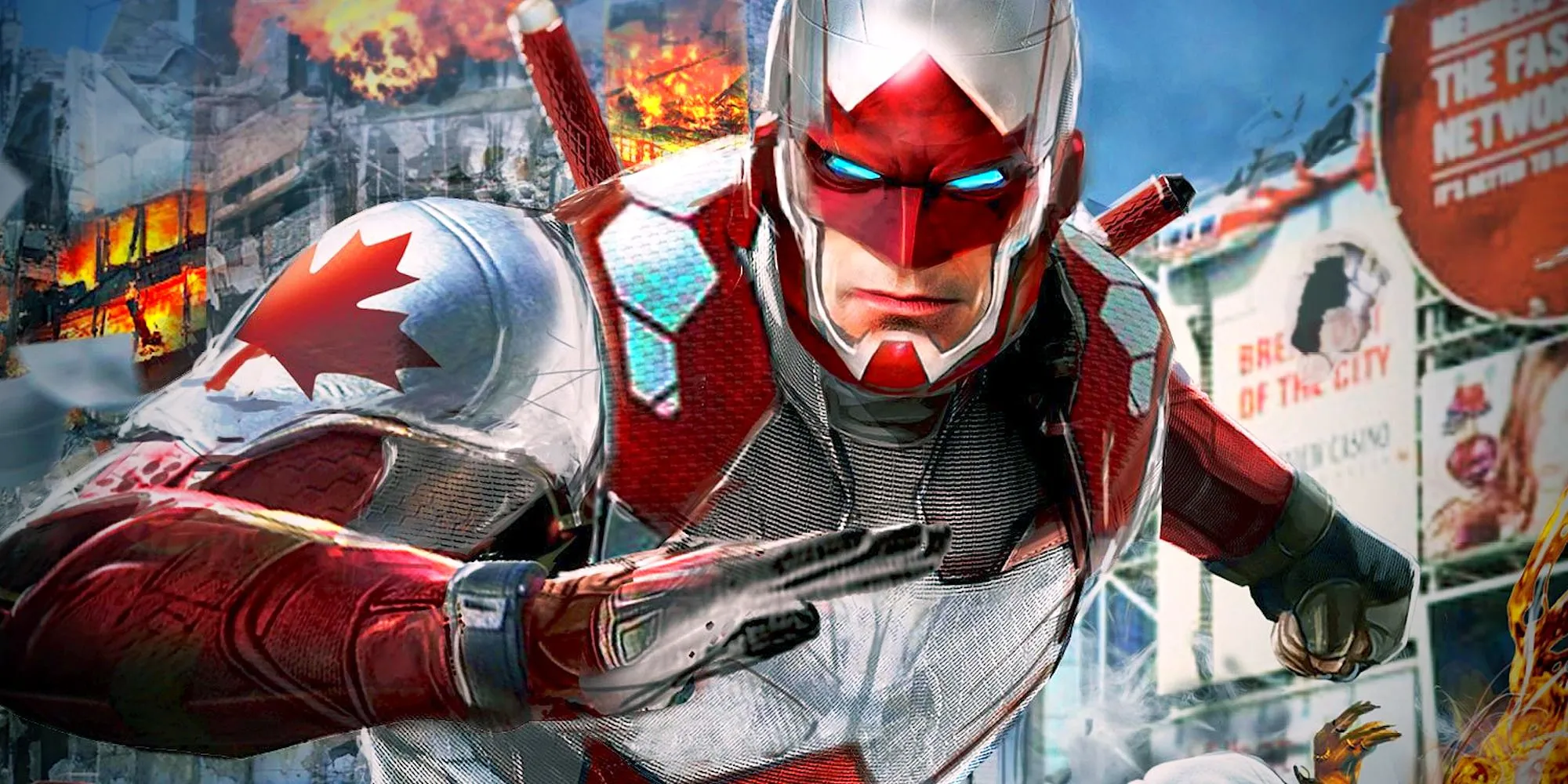 Captain Canuck featured in comic cover art by John Gallagher