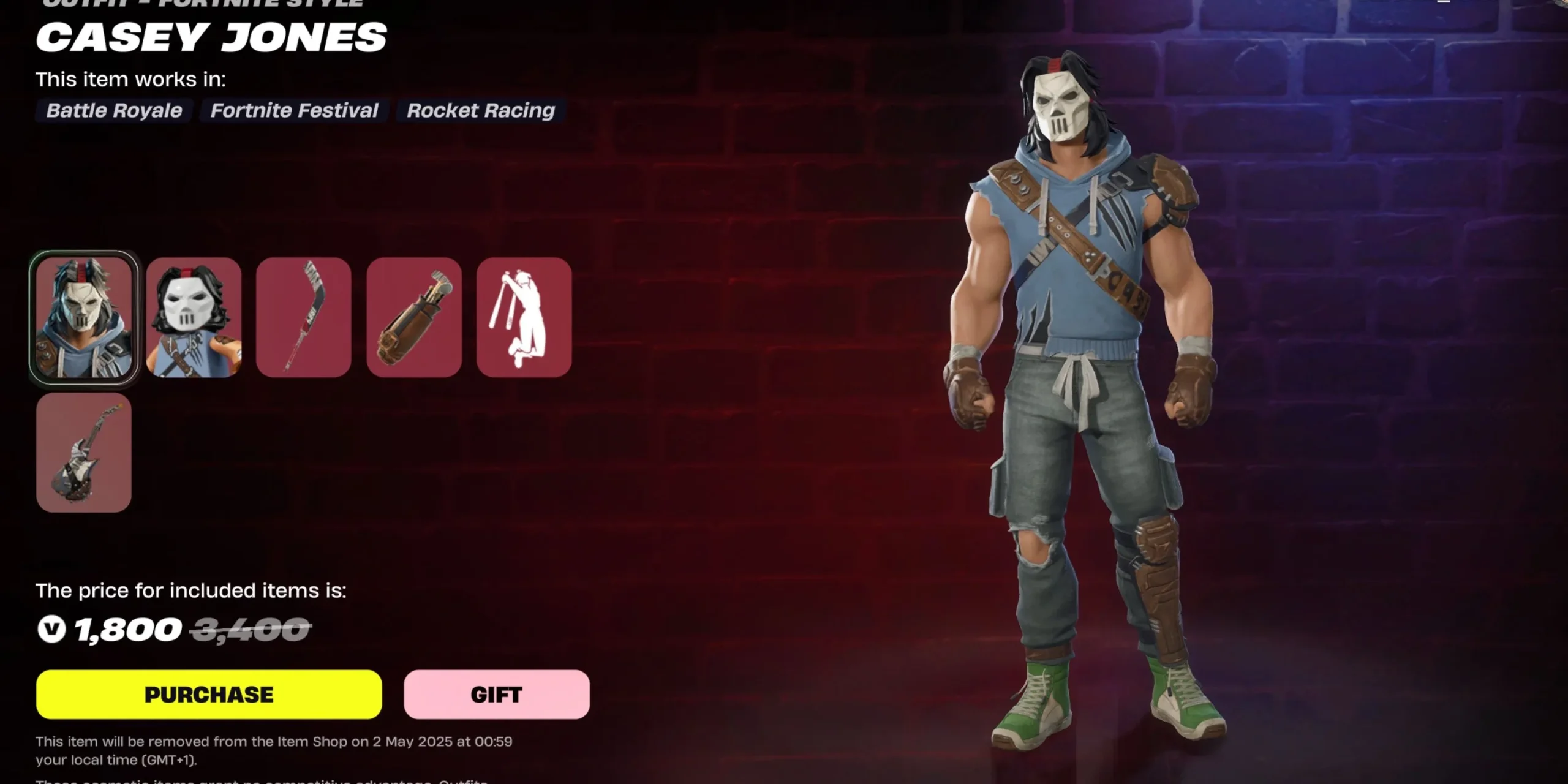 Casey Jones in Fortnite Casey Jones in Fortnite