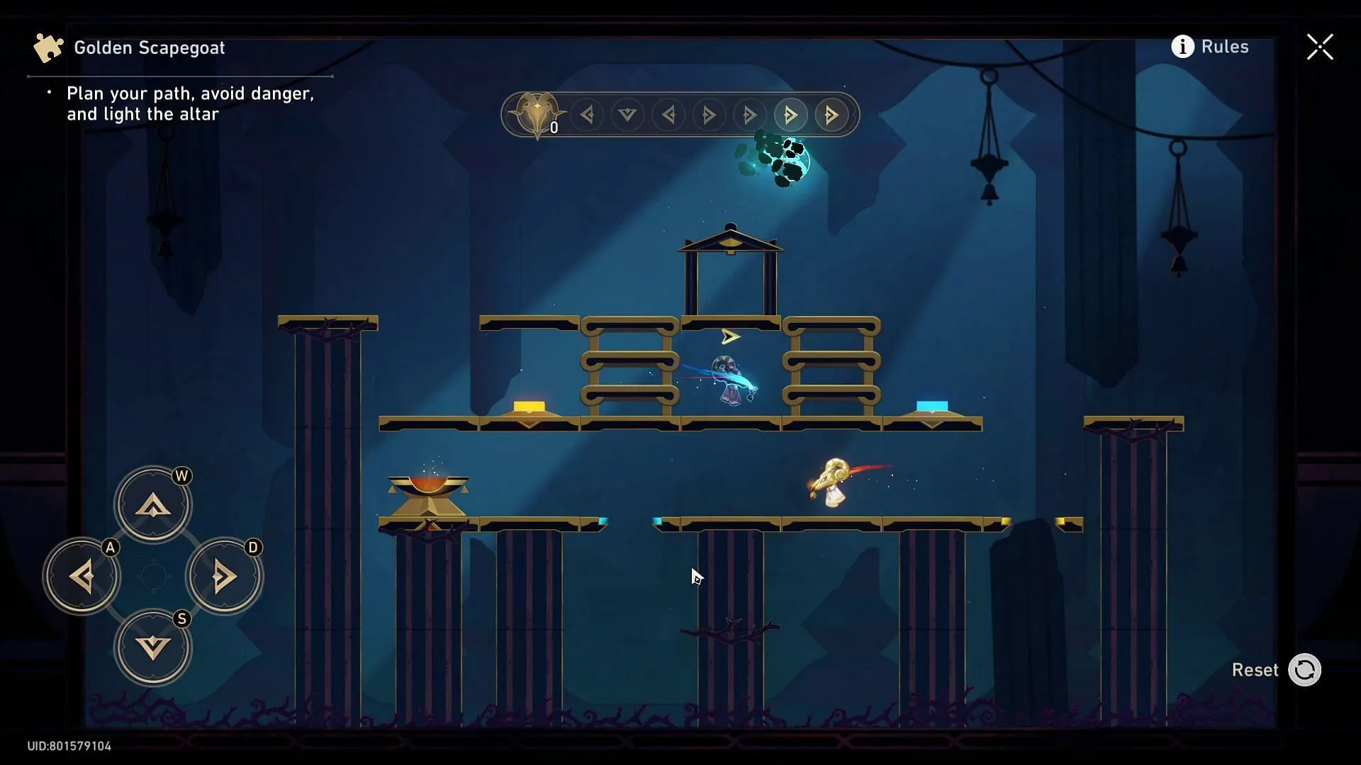 First Golden Scapegoat puzzle solution (Image via HoYoverse)