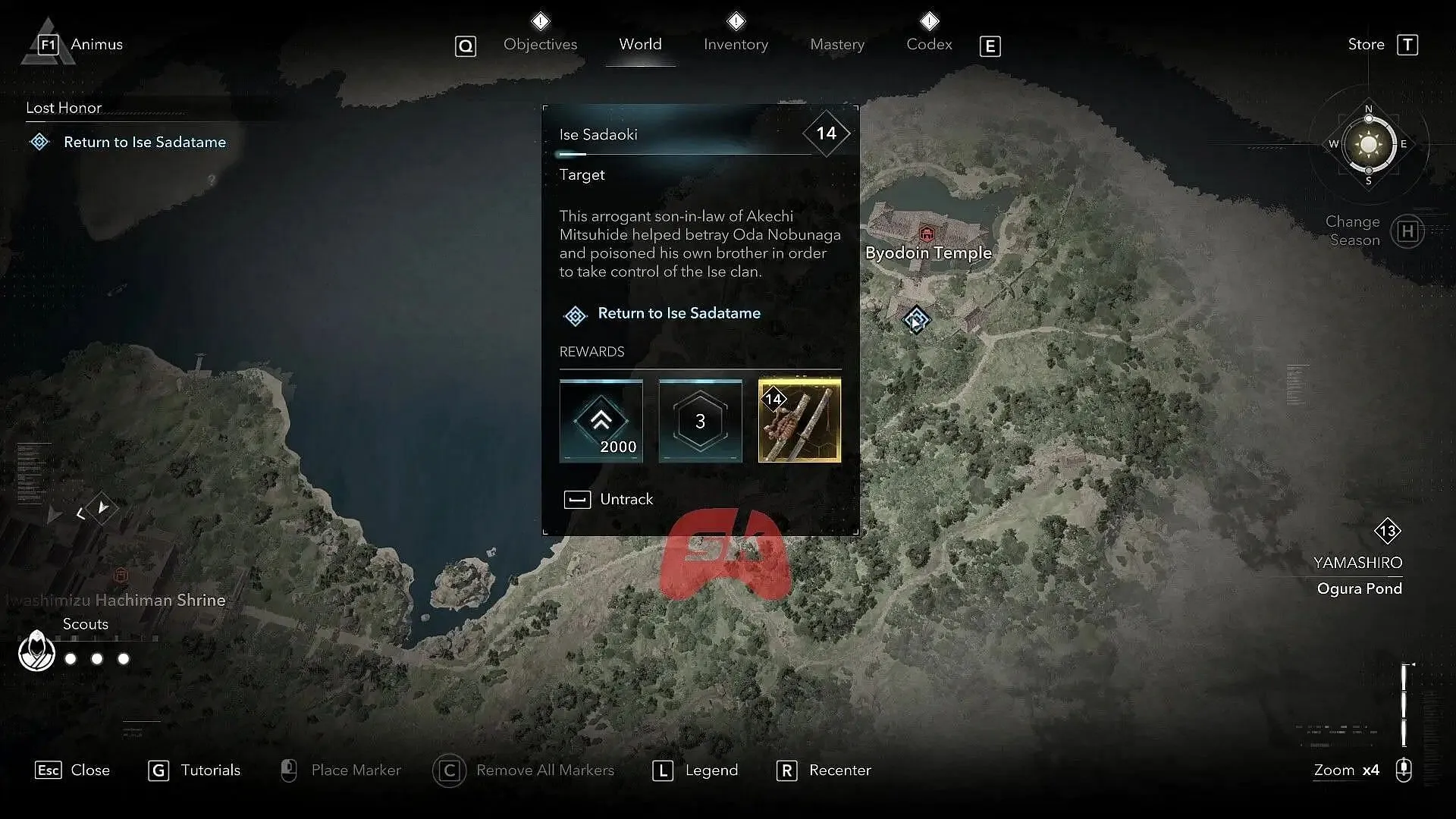 Location of the Steel Blossom Katana in Assassin's Creed Shadows