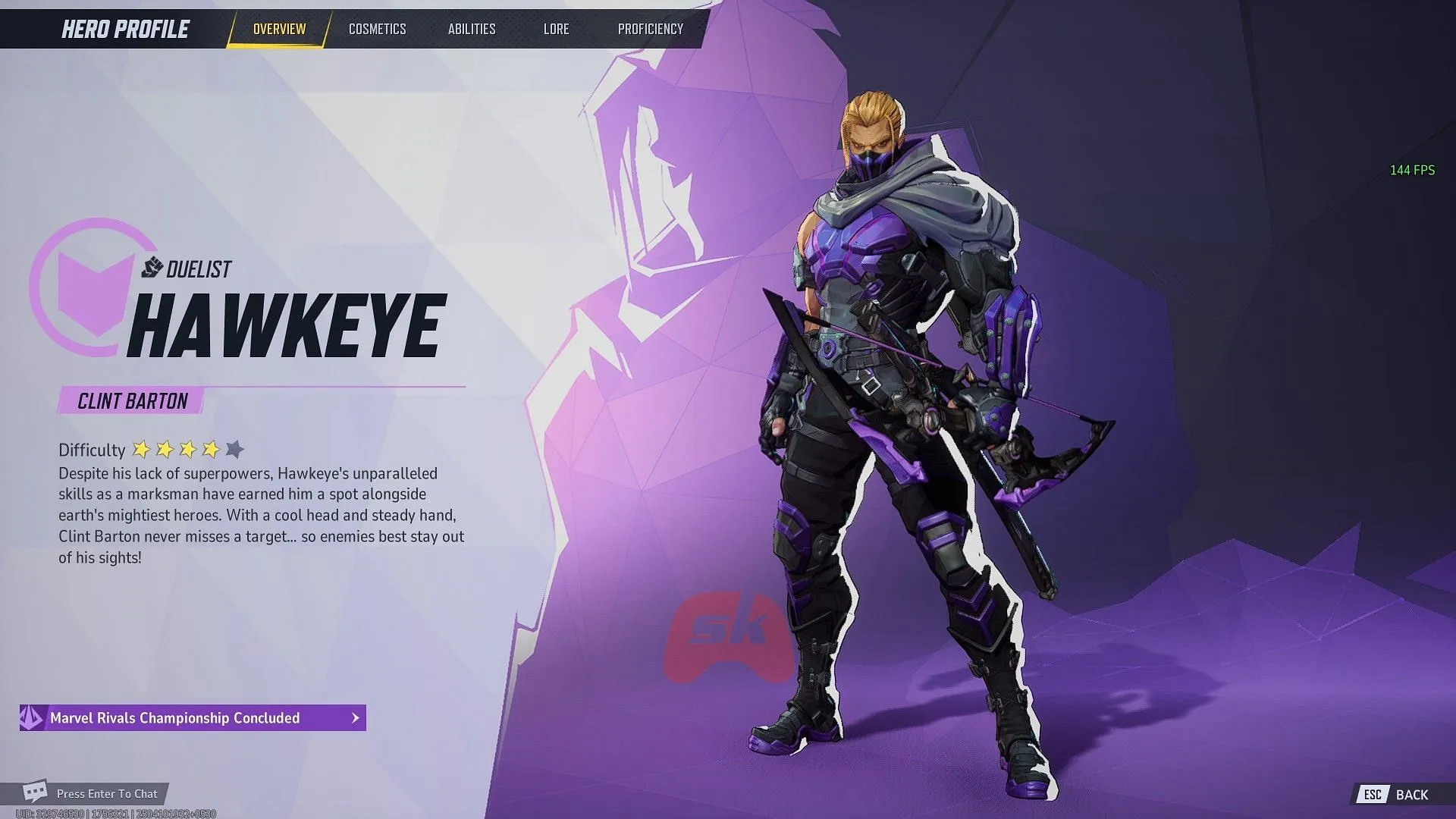 Hawkeye (Image via Sportskeeda Gaming, NetEase Games) Hawkeye (Image via Sportskeeda Gaming, NetEase Games)