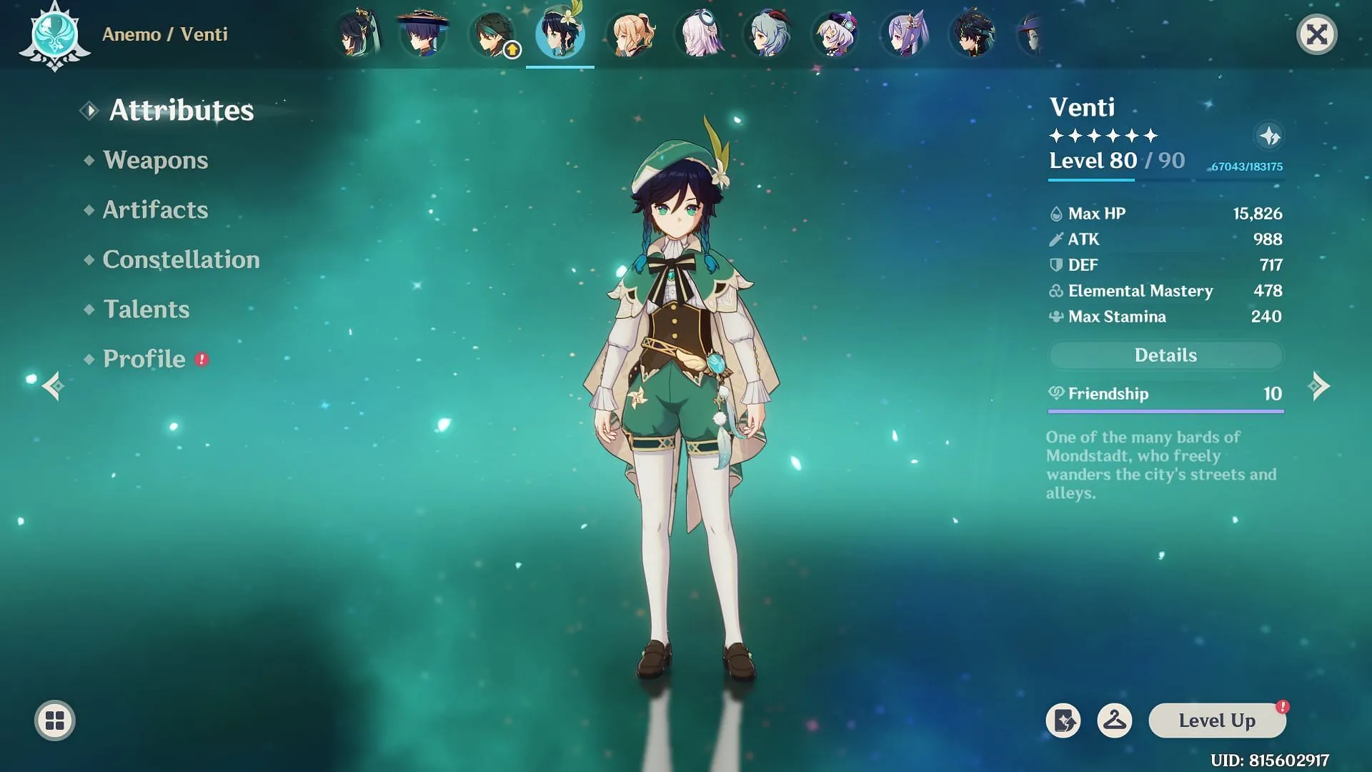 Consider the necessity of Venti alongside newer characters (Image via HoYoverse) Consider the necessity of Venti alongside newer characters (Image via HoYoverse)