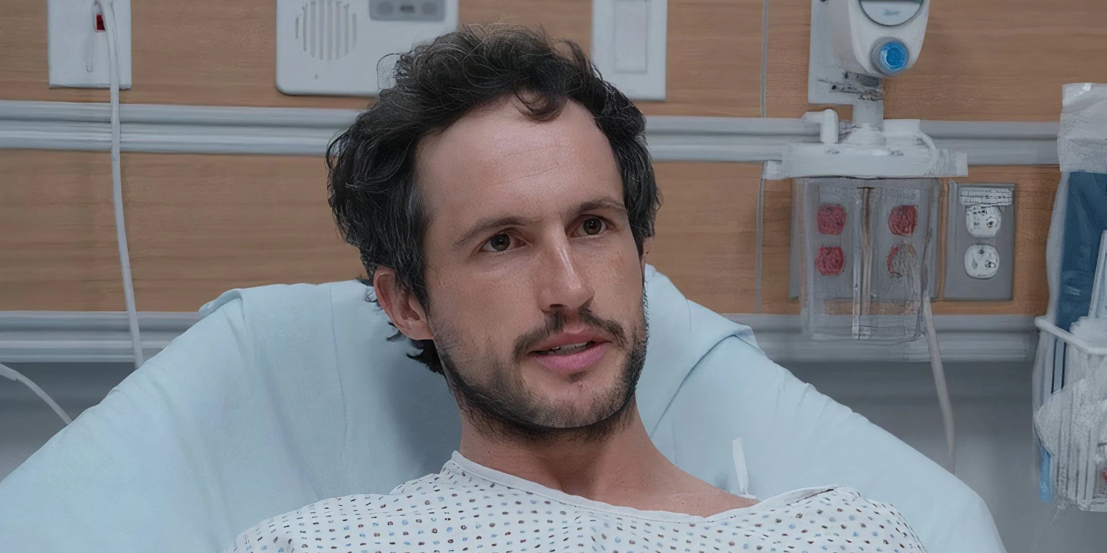 Chad in the hospital bed Chad in the hospital bed
