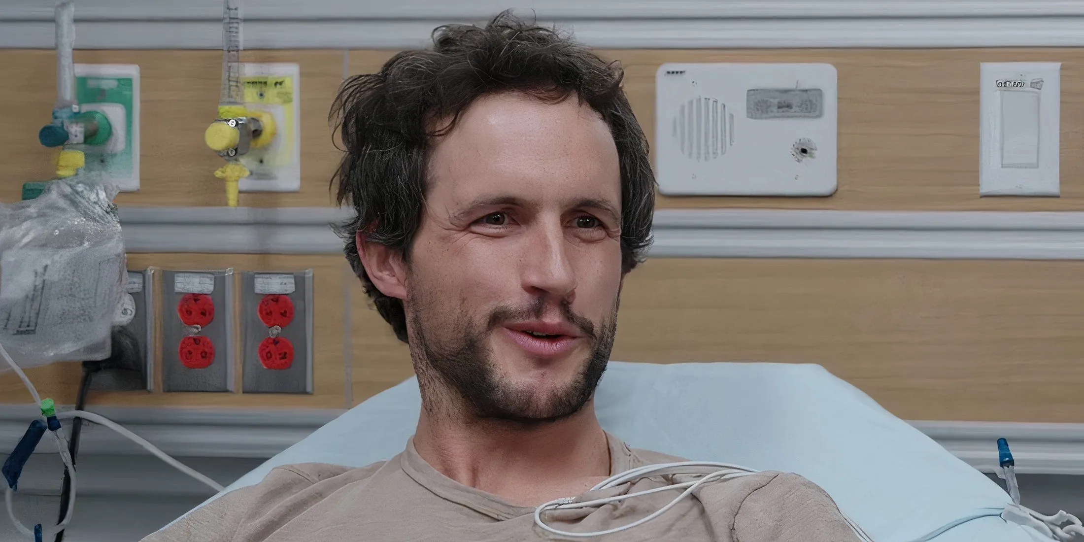 Chad speaking from hospital bed Chad speaking from hospital bed