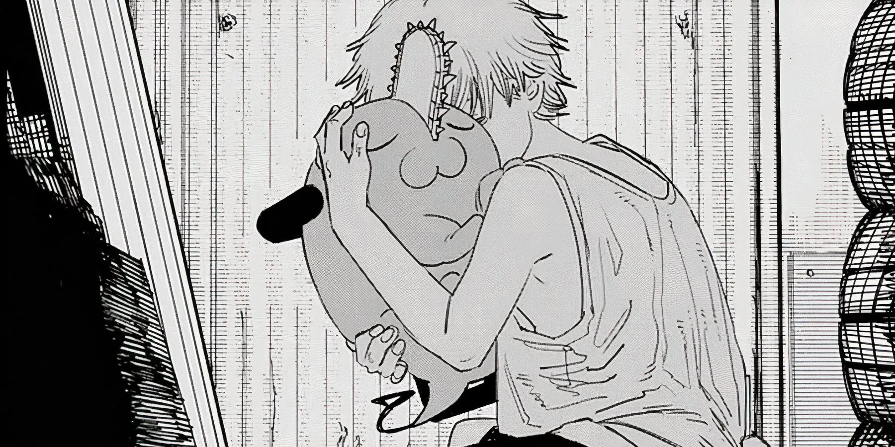 Denji with Pochita