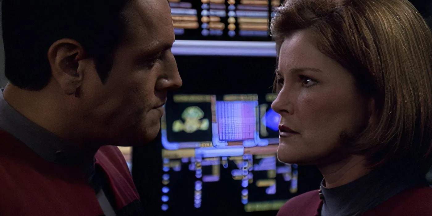 Janeway 和 Chakotay 在 Equinox Janeway 和 Chakotay 在 Equinox