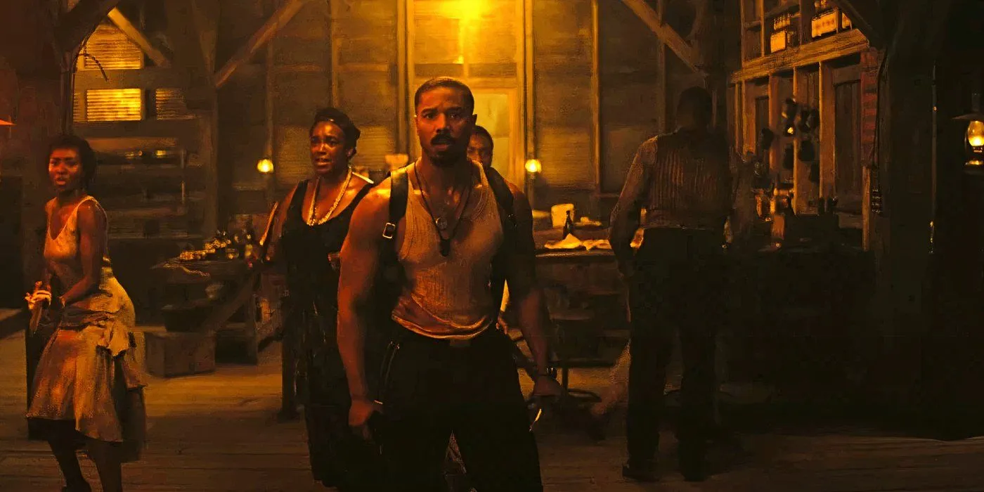Close-up of Michael B. Jordan in Sinners