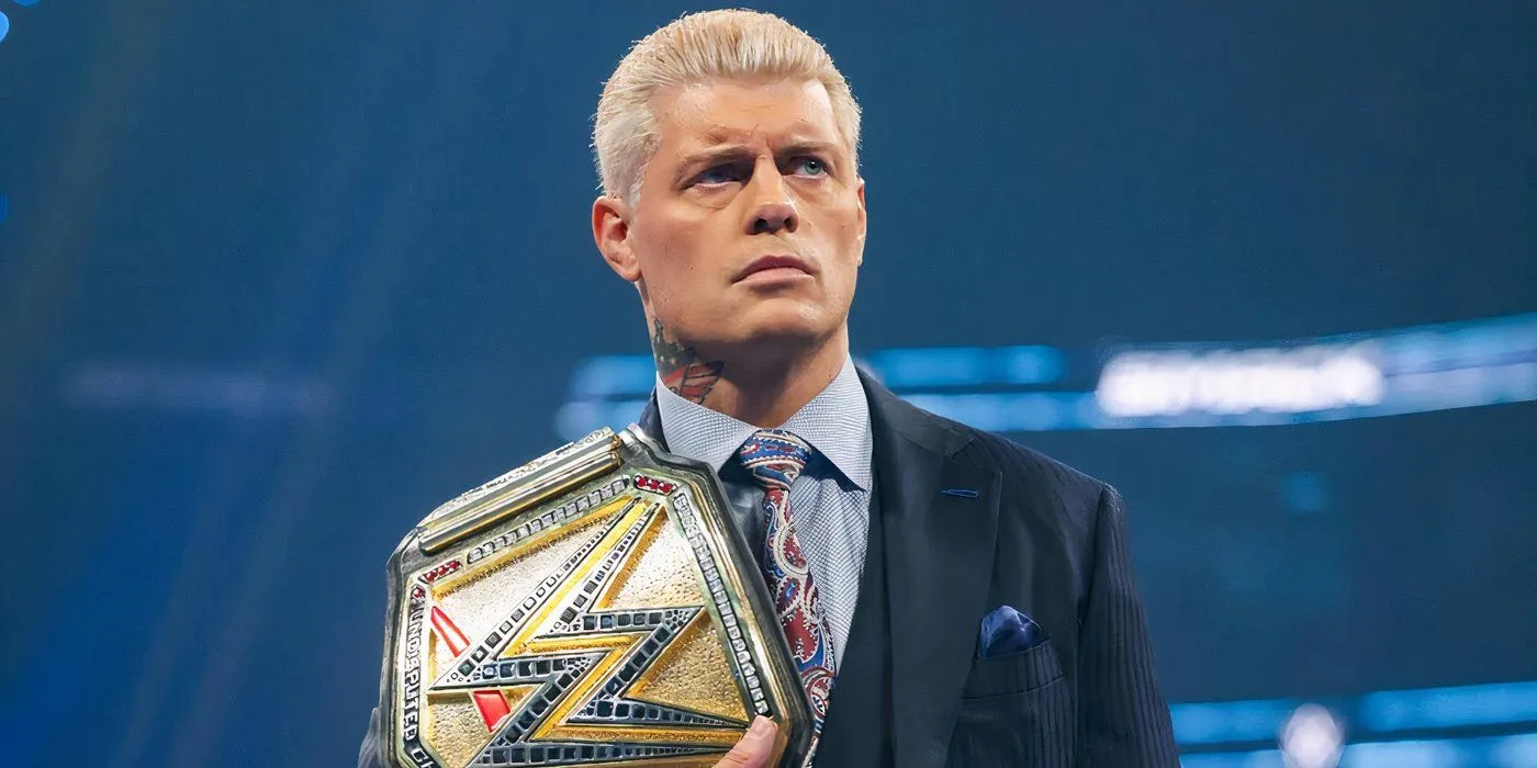 Undisputed WWE Champion Cody Rhodes on Feb. 21, 2025 episode of WWE SmackDown Undisputed WWE Champion Cody Rhodes on Feb. 21, 2025 episode of WWE SmackDown