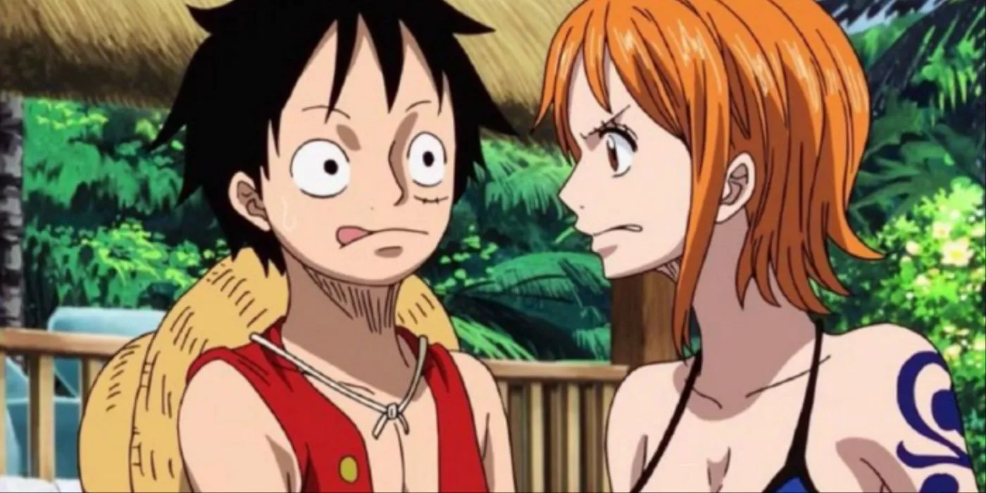 Luffy and Nami Luffy and Nami