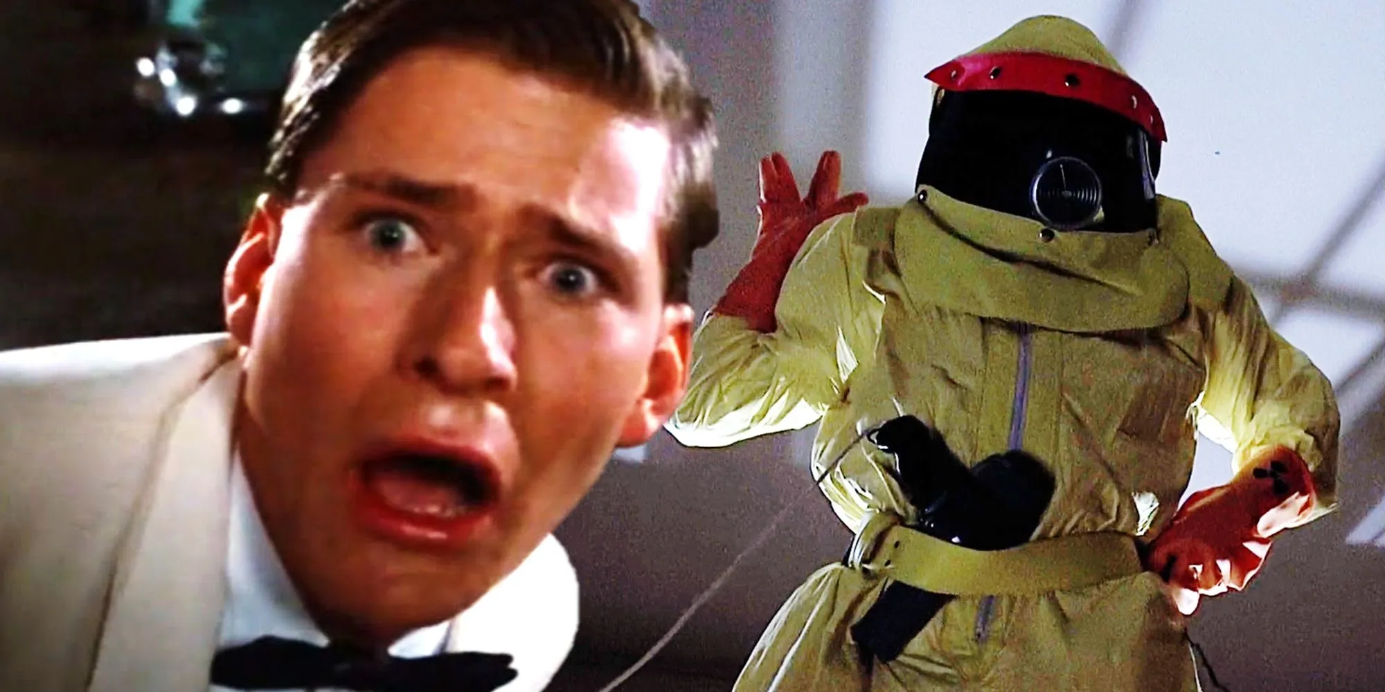 Collage of George McFly and Darth Vader from the planet Vulcan in Back to the Future