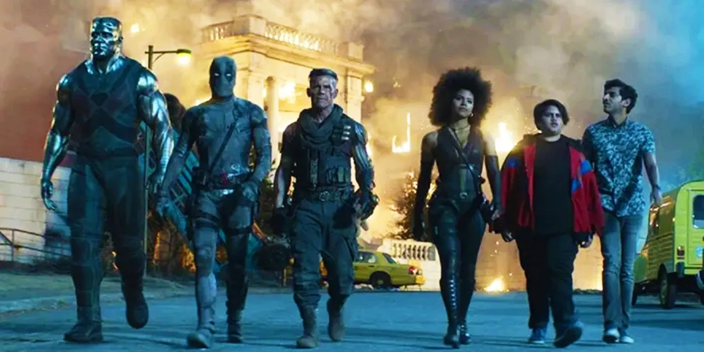 Colossus, Deadpool, Cable, Domino, and Dopinder