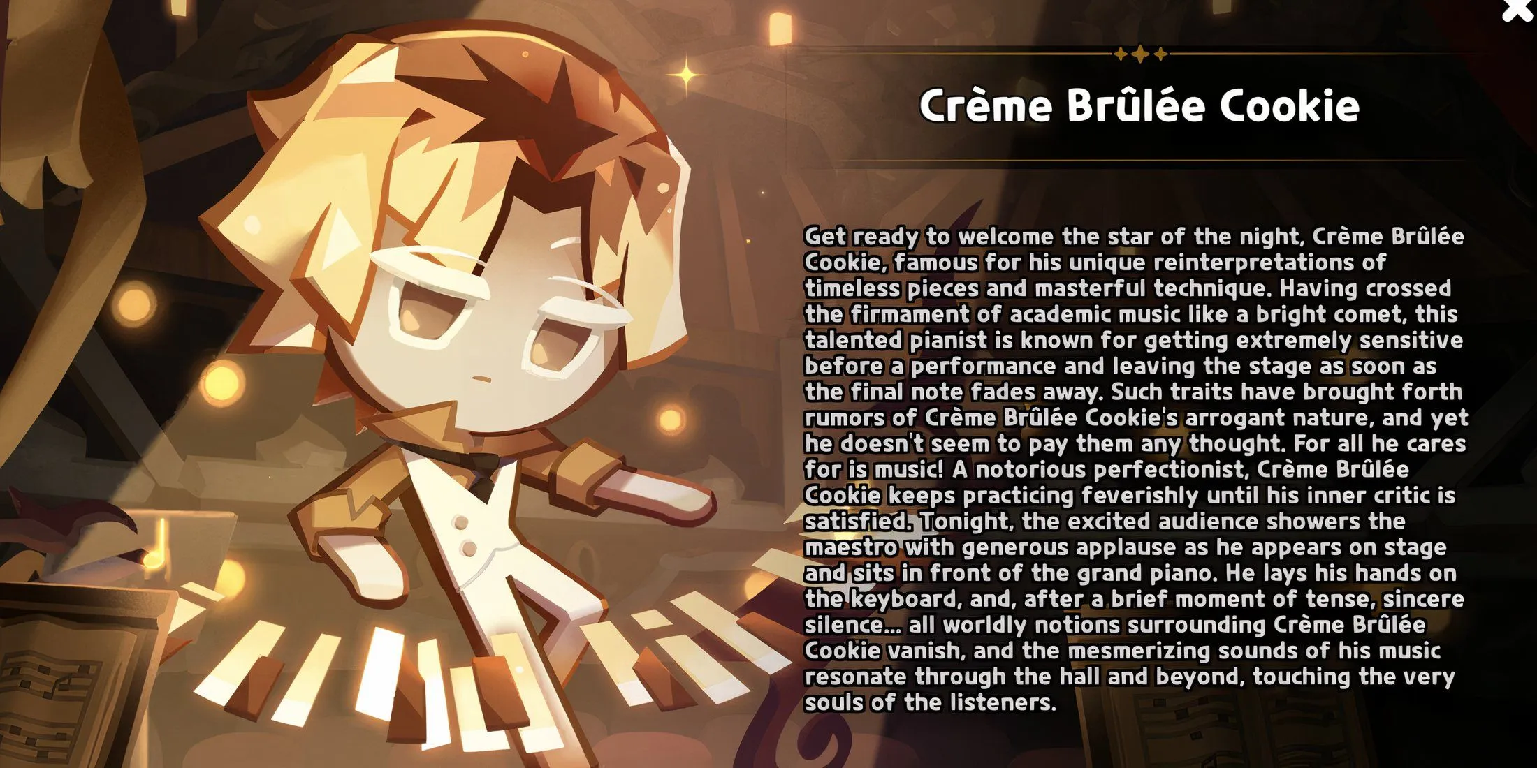 Crème Brûlée Cookie Story Crème Brûlée Cookie Story