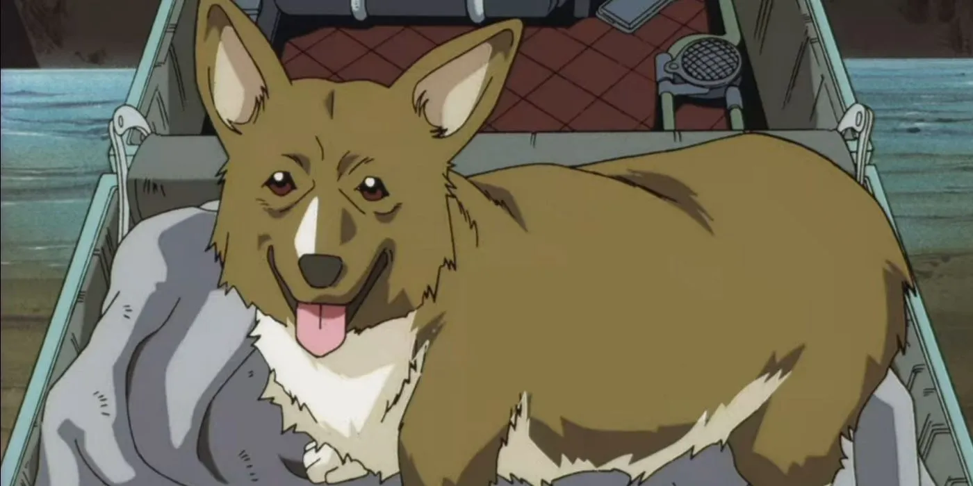 Ein the corgi in Cowboy Bebop