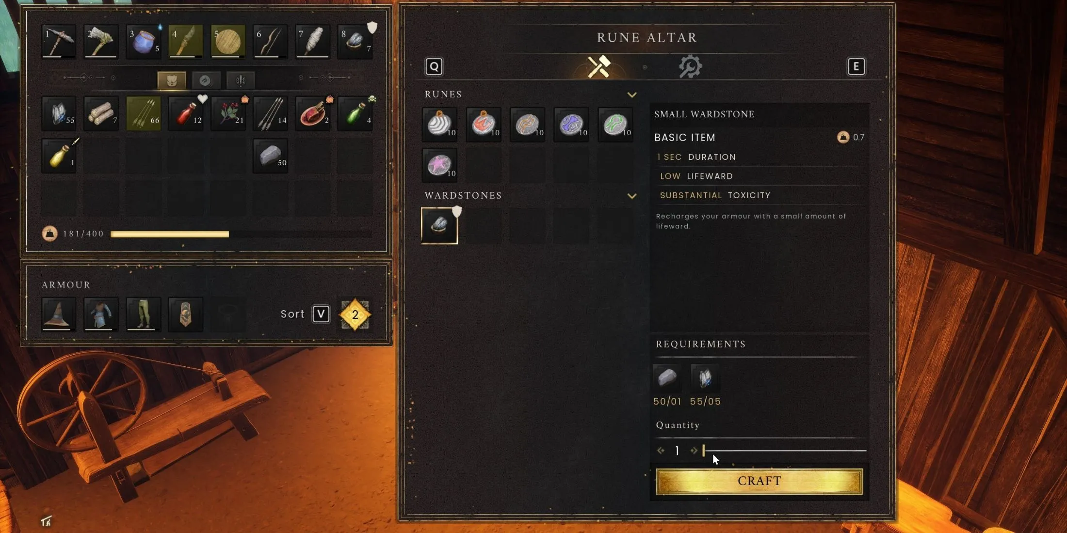 Crafting Wardstone in Rune Altar RuneScape Dragonwilds Crafting Wardstone in Rune Altar RuneScape Dragonwilds