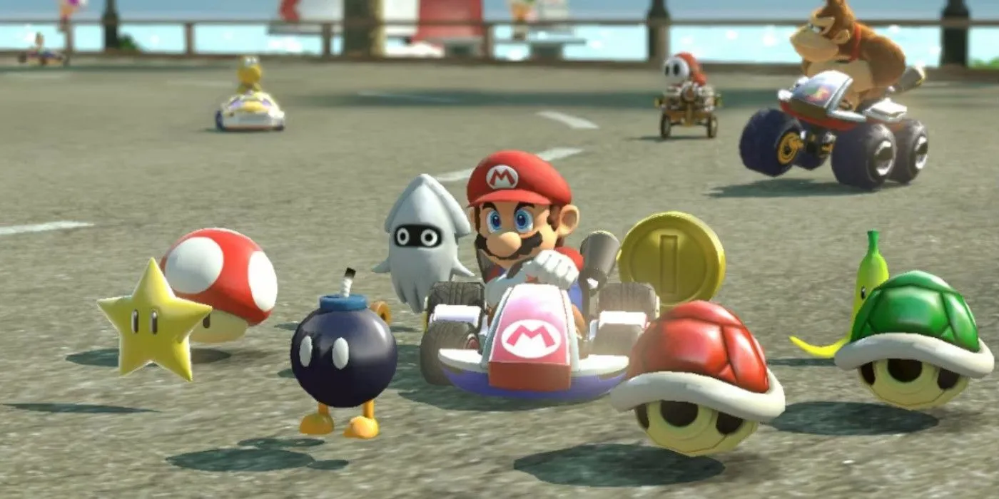 Crazy 8 item in Mario Kart Crazy 8 item in Mario Kart