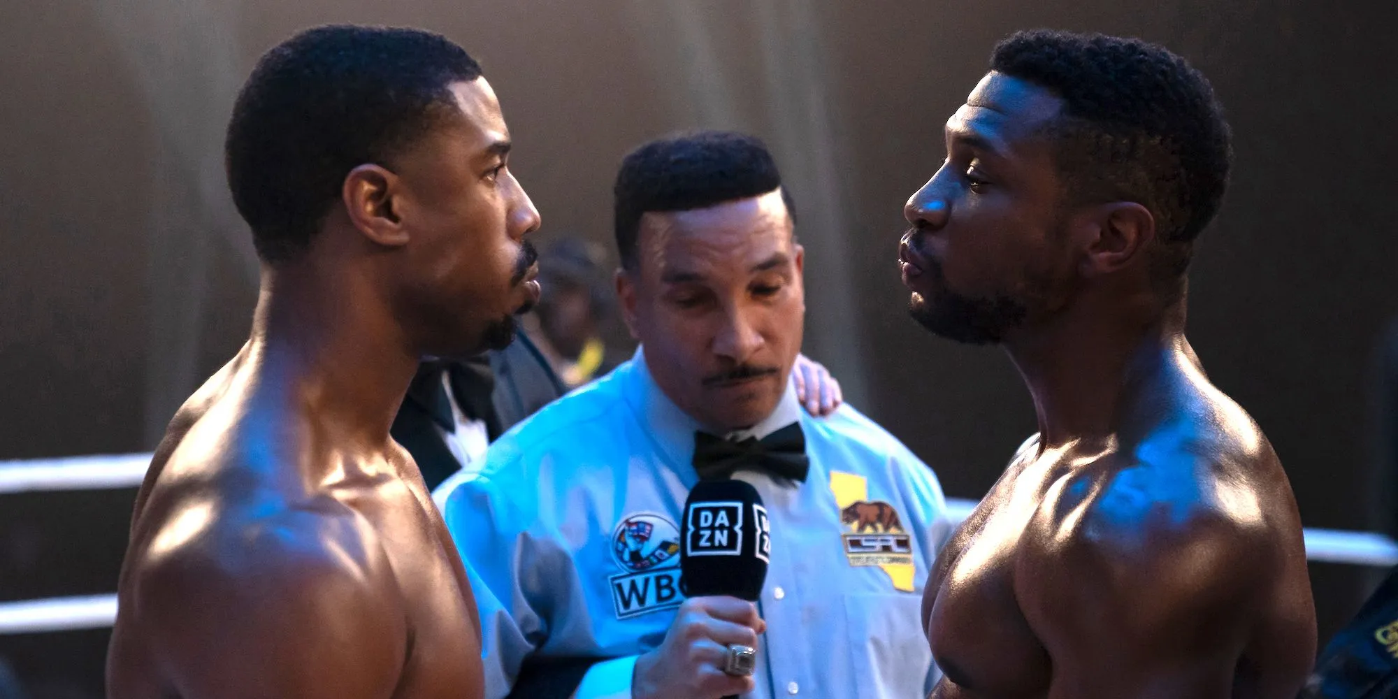 Adonis facing Damian in Creed III.