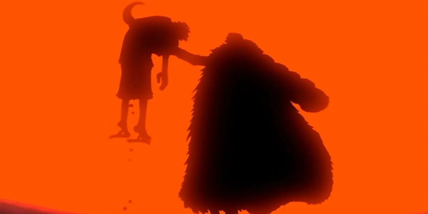 Crocodile attacking Luffy Crocodile attacking Luffy