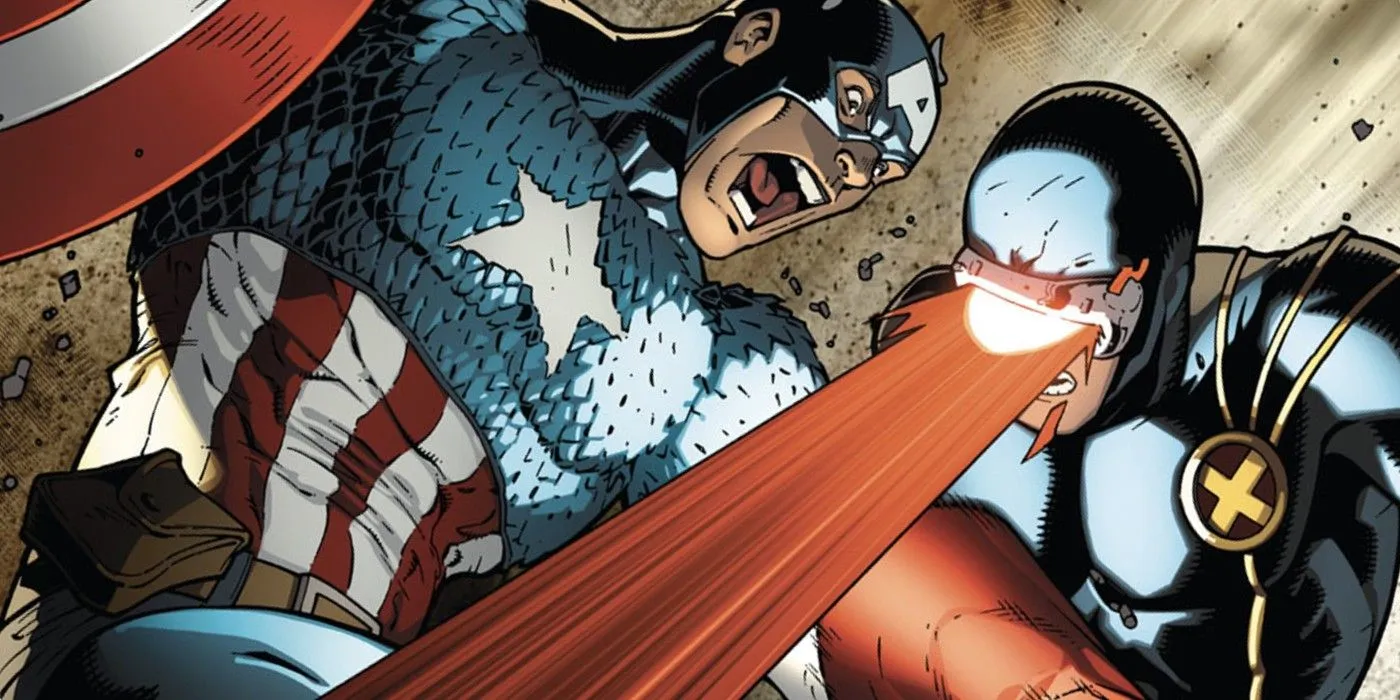 Cyclops vs Captain America Cyclops vs Captain America