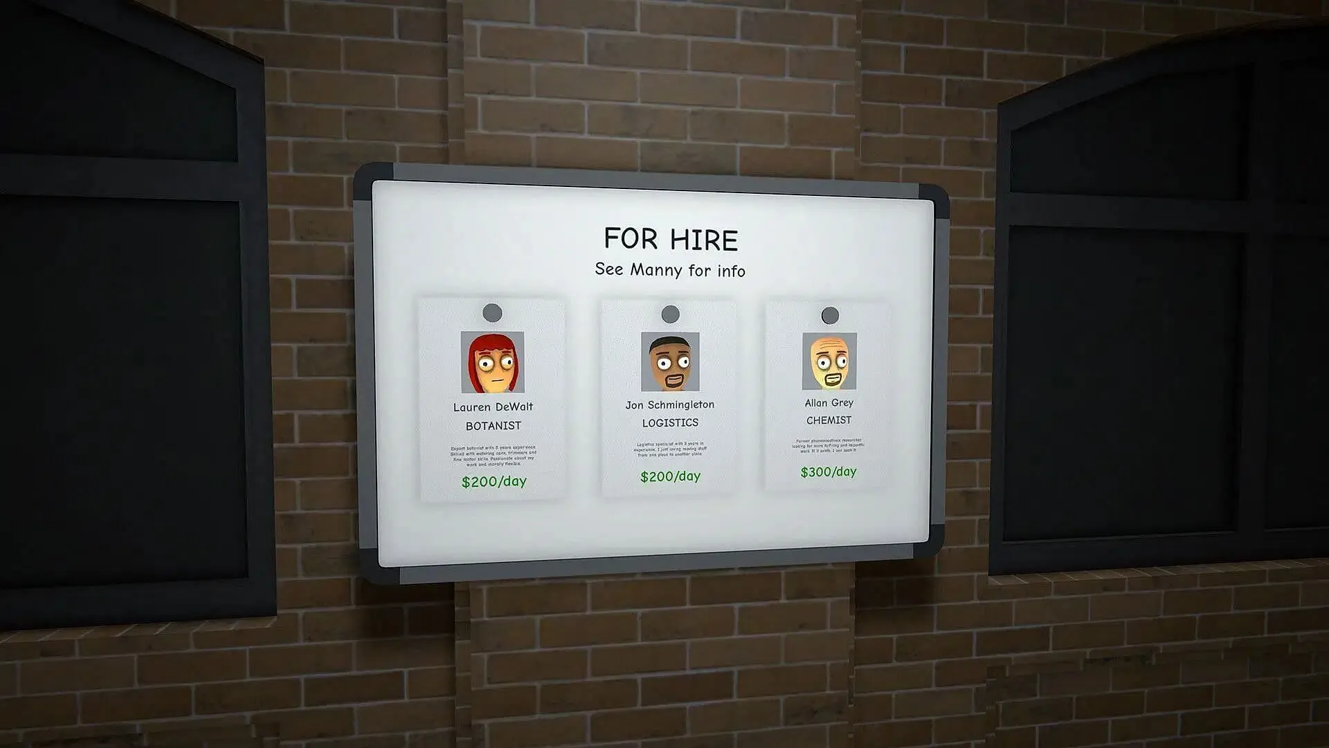 Hiring help in Schedule 1 (Image via TVGS)