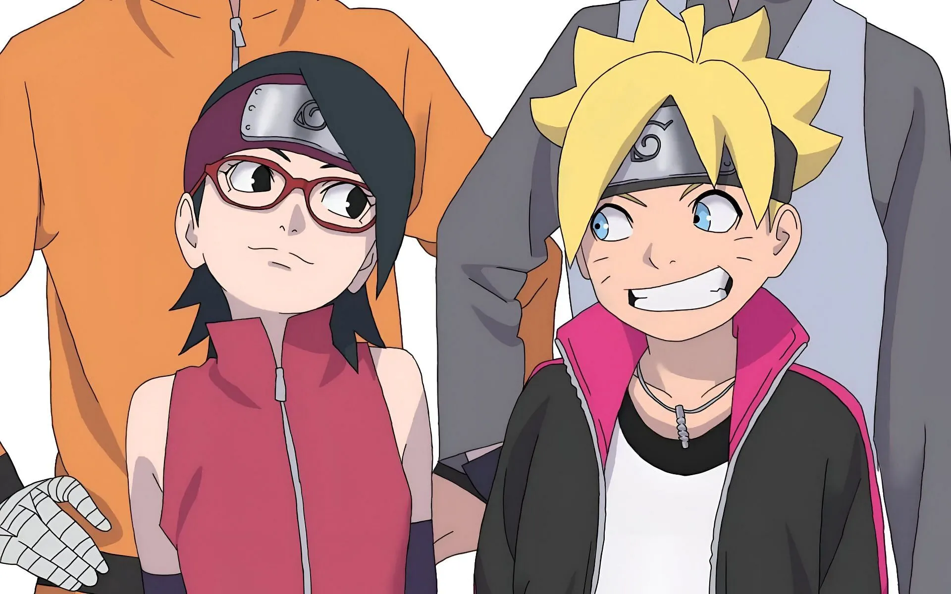 Sarada and Boruto as seen in the anime (Image via Studio Pierrot)