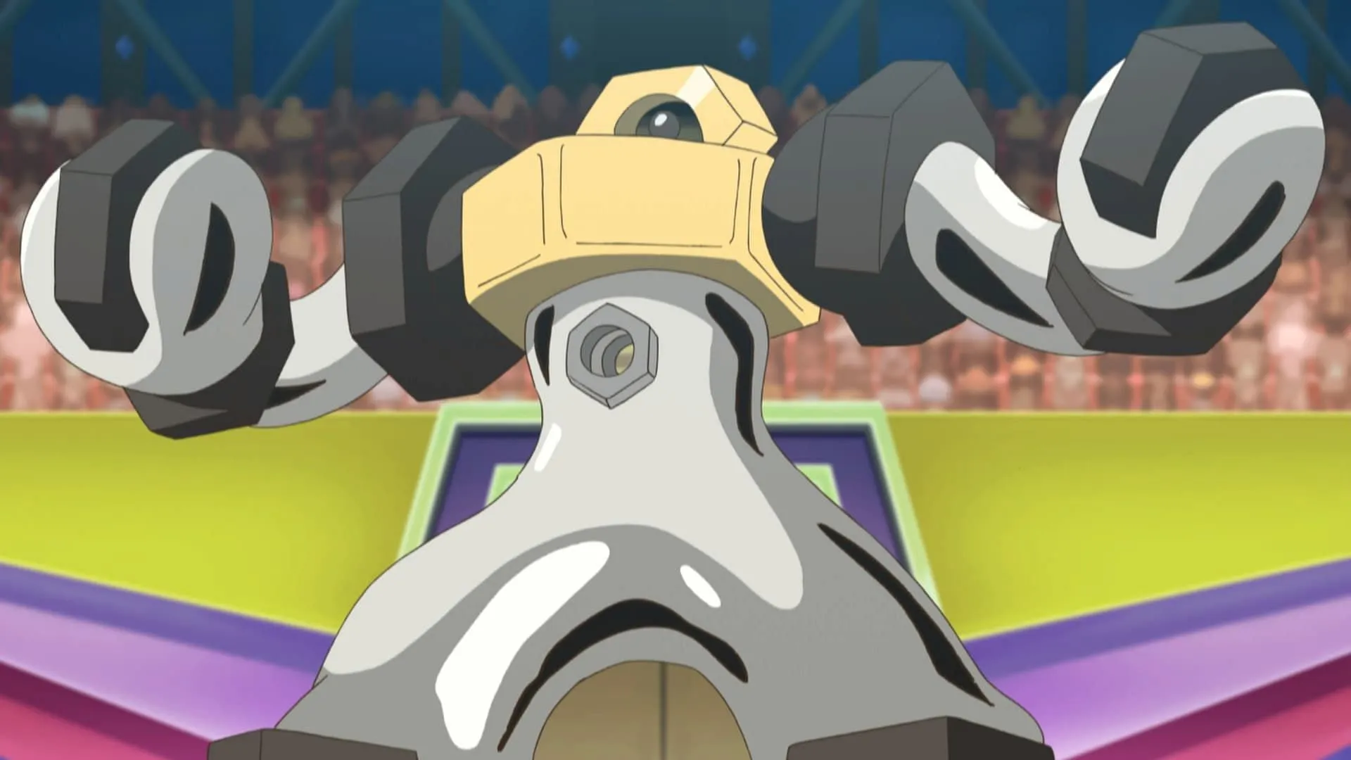 Melmetal as seen in the anime (Image via The Pokemon Company)
